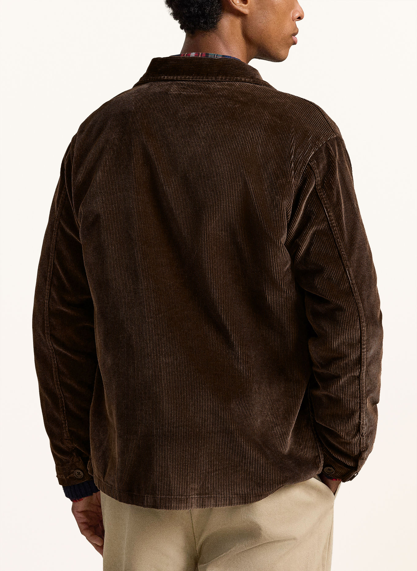 POLO RALPH LAUREN Cord-Overshirt: DUNKELBRAUN
