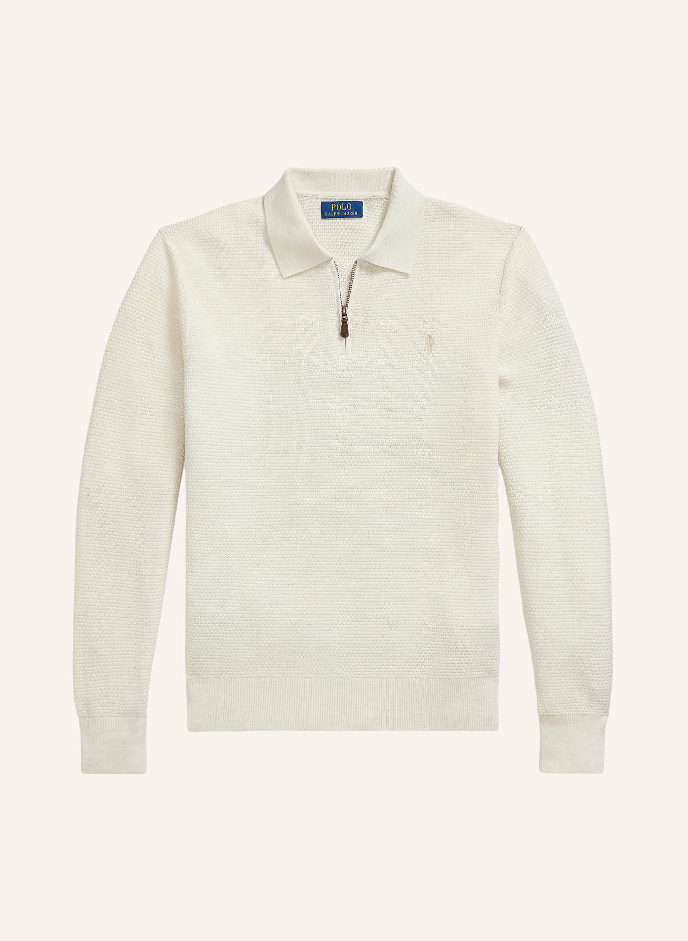 POLO RALPH LAUREN Knit polo shirt: CREAM
