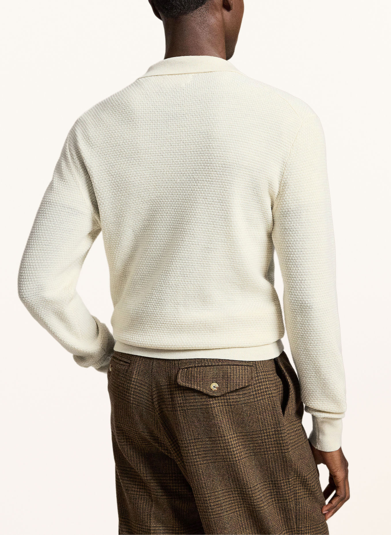 POLO RALPH LAUREN Knit polo shirt: CREAM