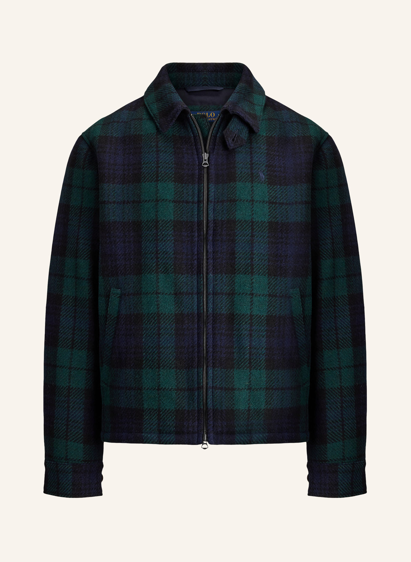 POLO RALPH LAUREN Jacke: SCHWARZ / DUNKELGRÜN / DUNKELBLAU