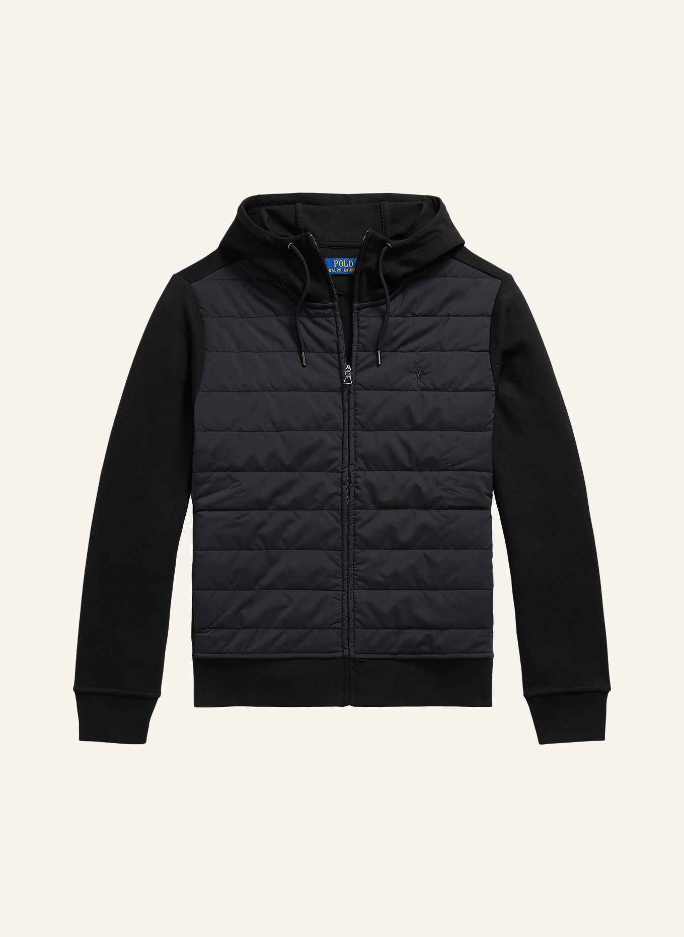 POLO RALPH LAUREN Jacket made from a mix of materials: BLACK
