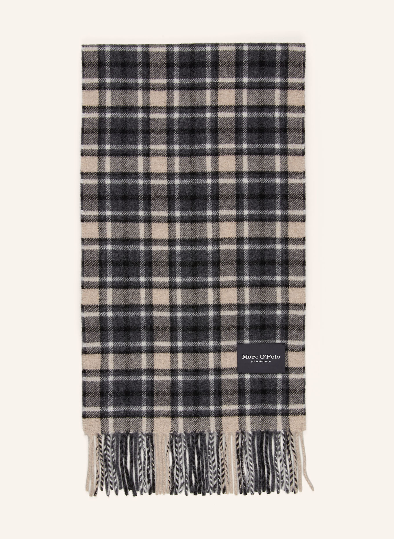 Marc O'Polo Écharpe: GRIS / CRÈME / GRIS FONCÉ