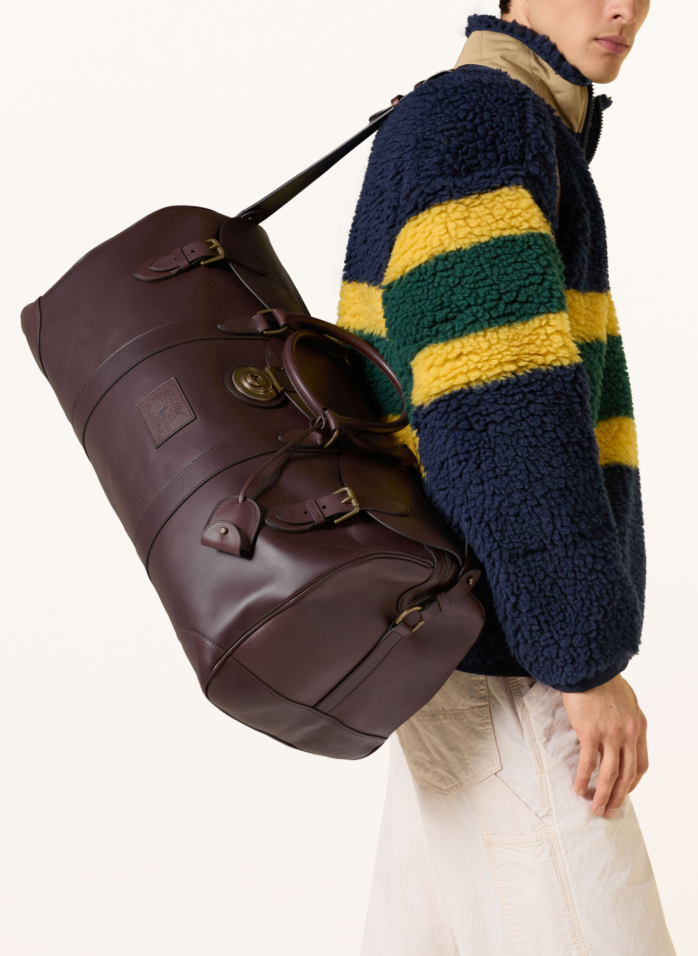 POLO RALPH LAUREN Weekendtassen: MARRON FONCÉ / GOUD