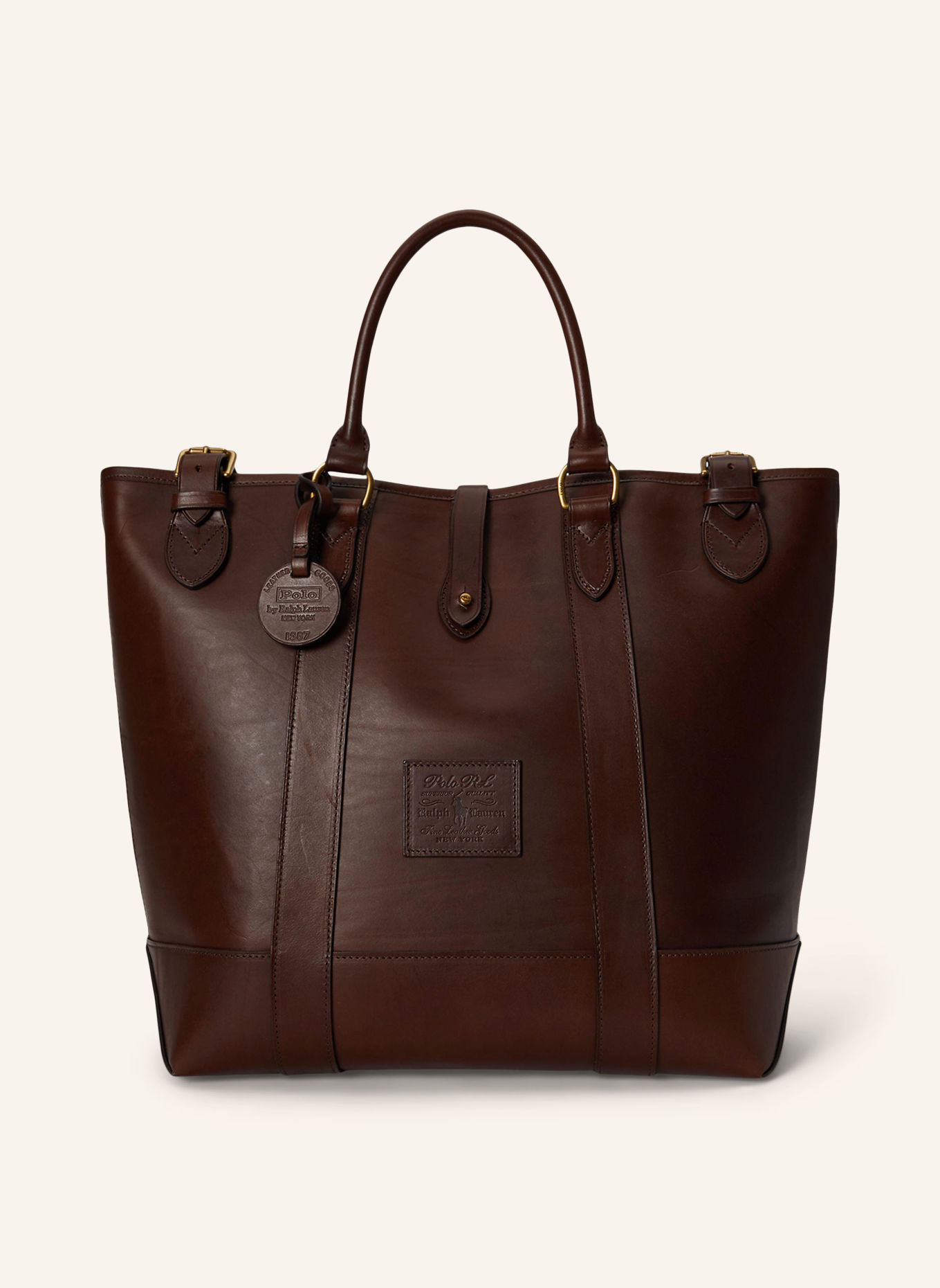 POLO RALPH LAUREN Shoppers: MARRON FONCÉ / GOUD