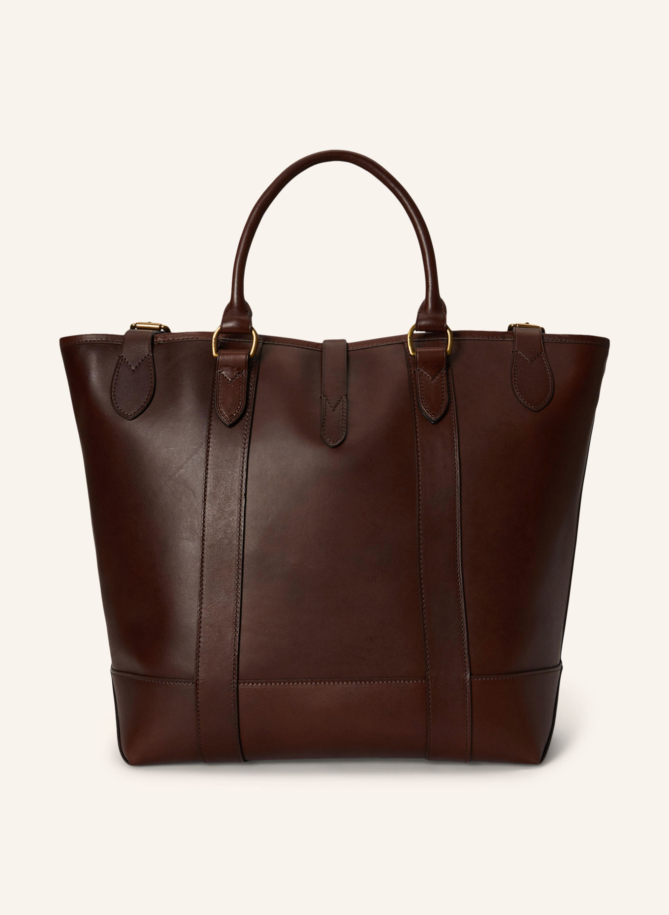 POLO RALPH LAUREN Shoppers: MARRON FONCÉ / GOUD