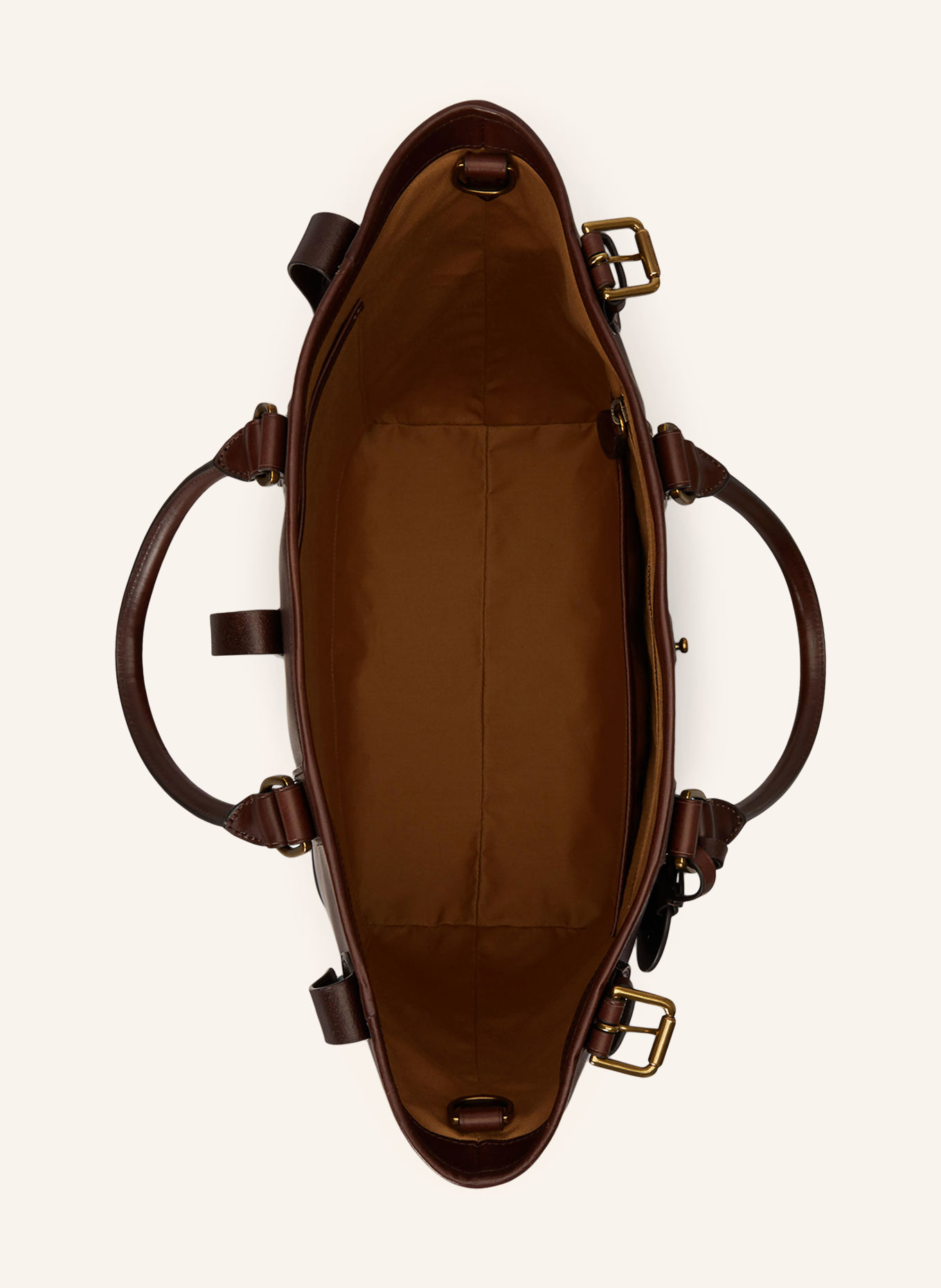 POLO RALPH LAUREN Shoppers: MARRON FONCÉ / GOUD