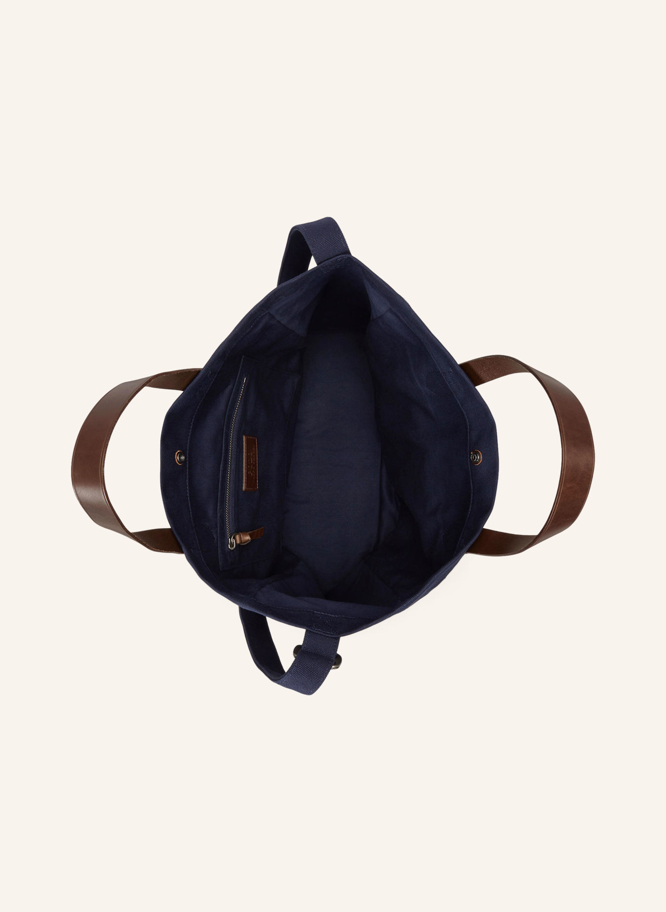 POLO RALPH LAUREN Shopper: TMAVĚ MODRÁ / TMAVĚ HNĚDÁ