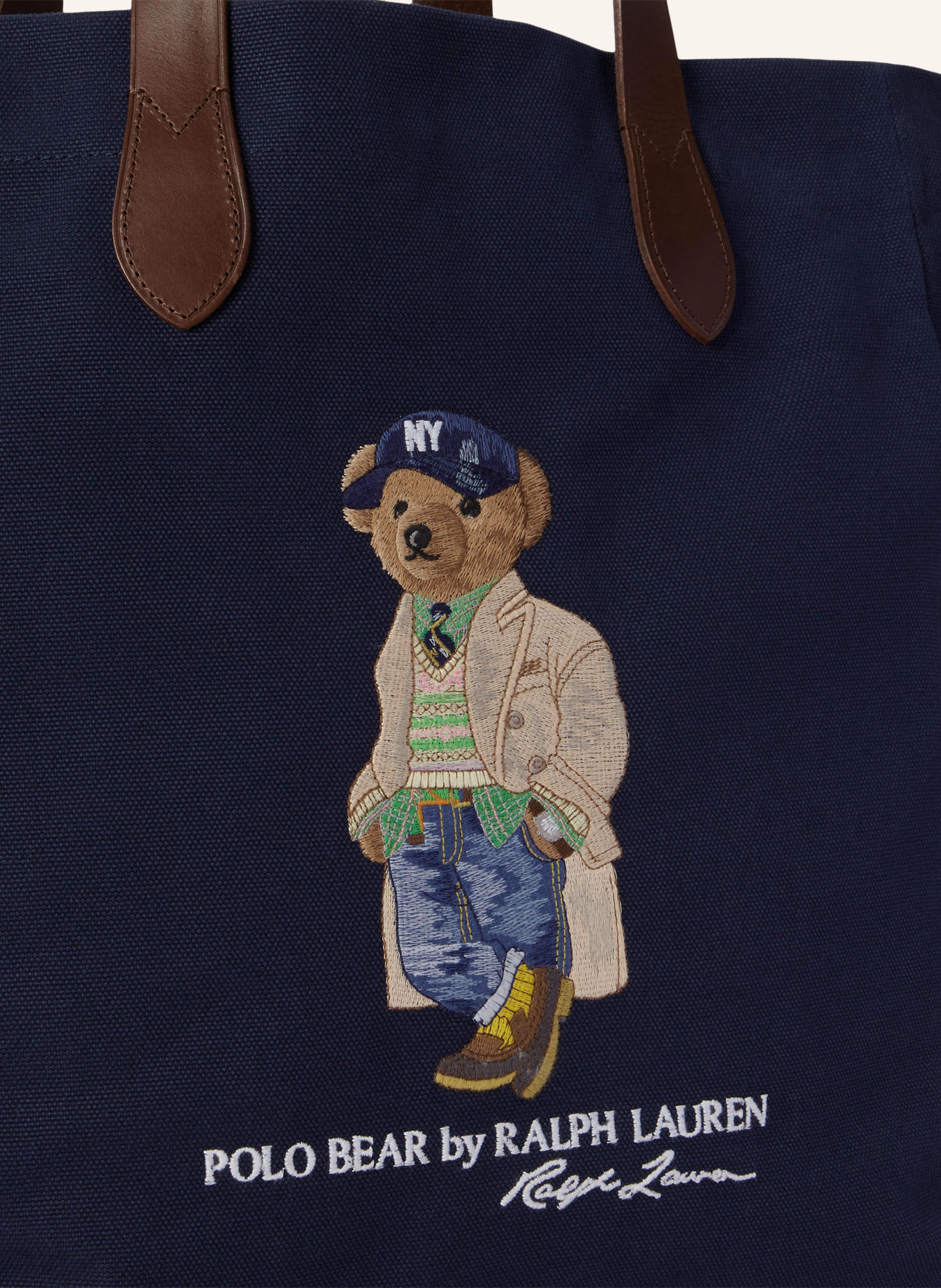 POLO RALPH LAUREN Shopper: TMAVĚ MODRÁ / TMAVĚ HNĚDÁ