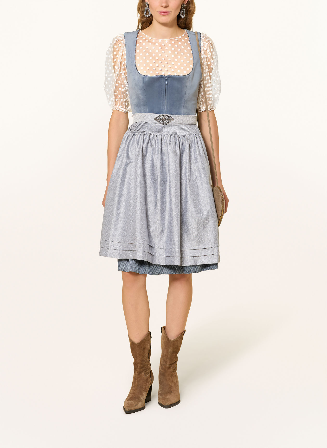 Heimatglück Tracht Dirndlblouse FLORA: WIT