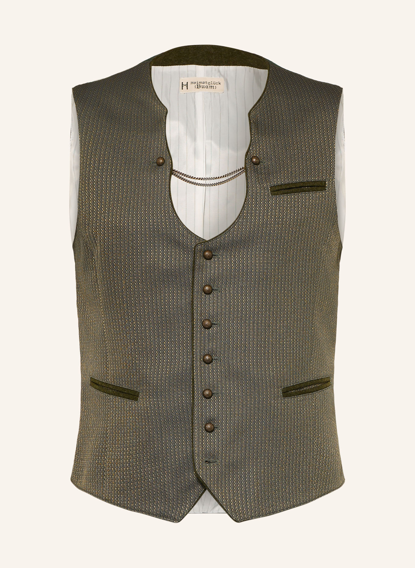 Heimatglück Tracht Traditioneel gilet LOIS: GROEN