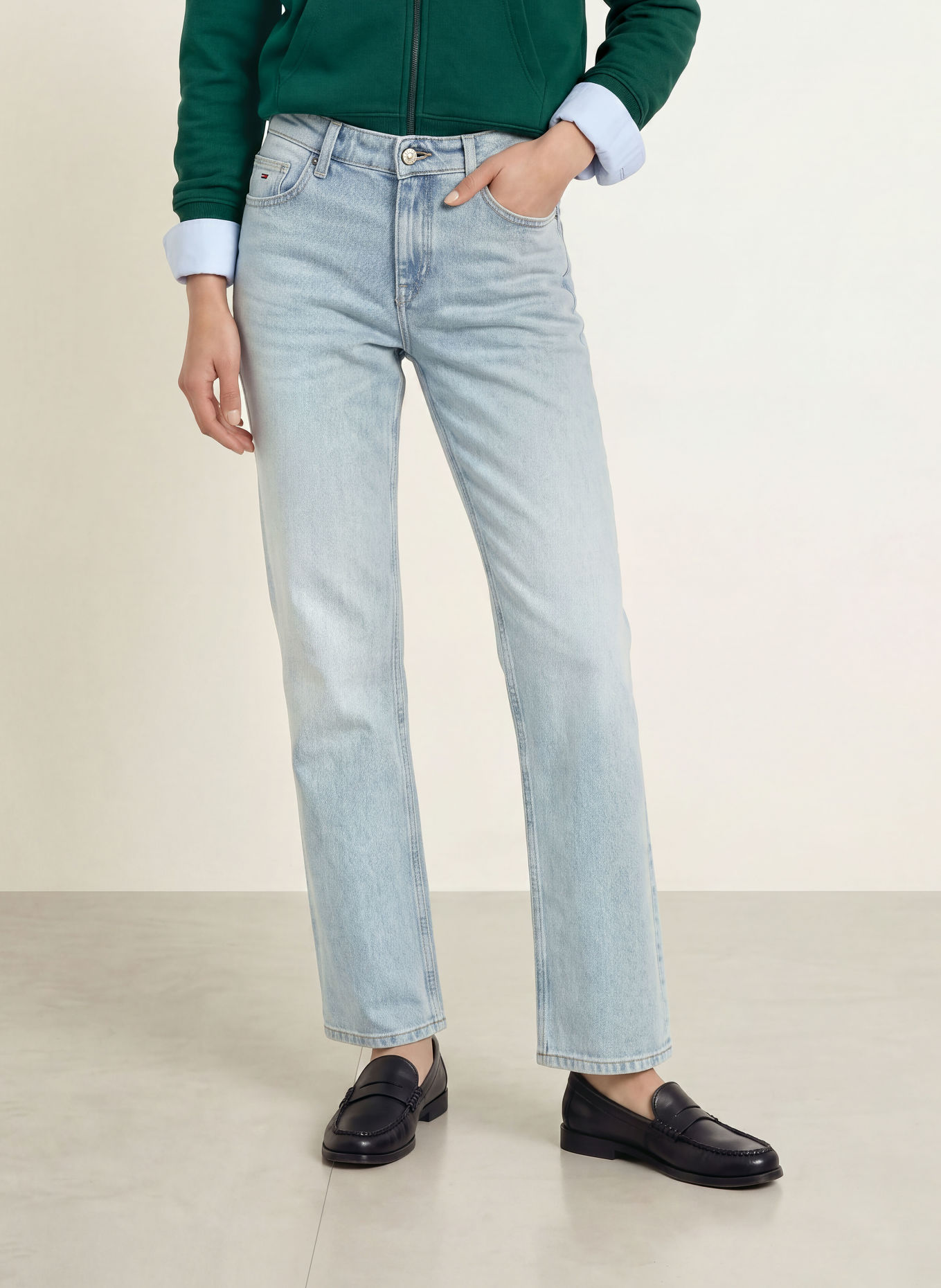 TOMMY JEANS Straight jeans SOPHIE LOW STRAIGHT: 1AB Denim Light