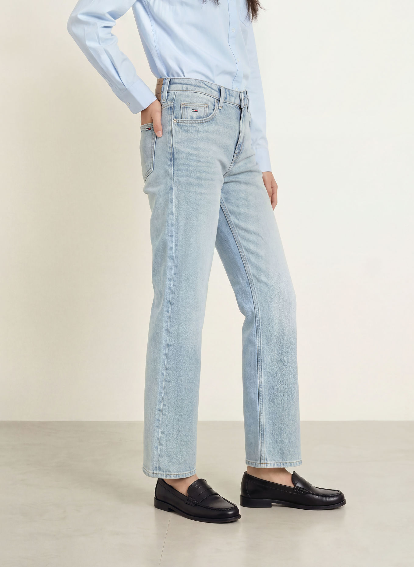 TOMMY JEANS Straight jeans SOPHIE LOW STRAIGHT: 1AB Denim Light