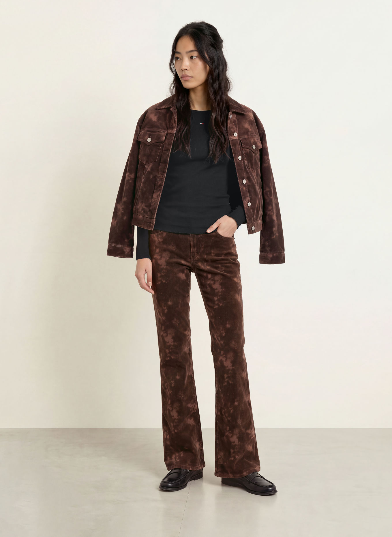 TOMMY JEANS Long-sleeve shirt: BLACK