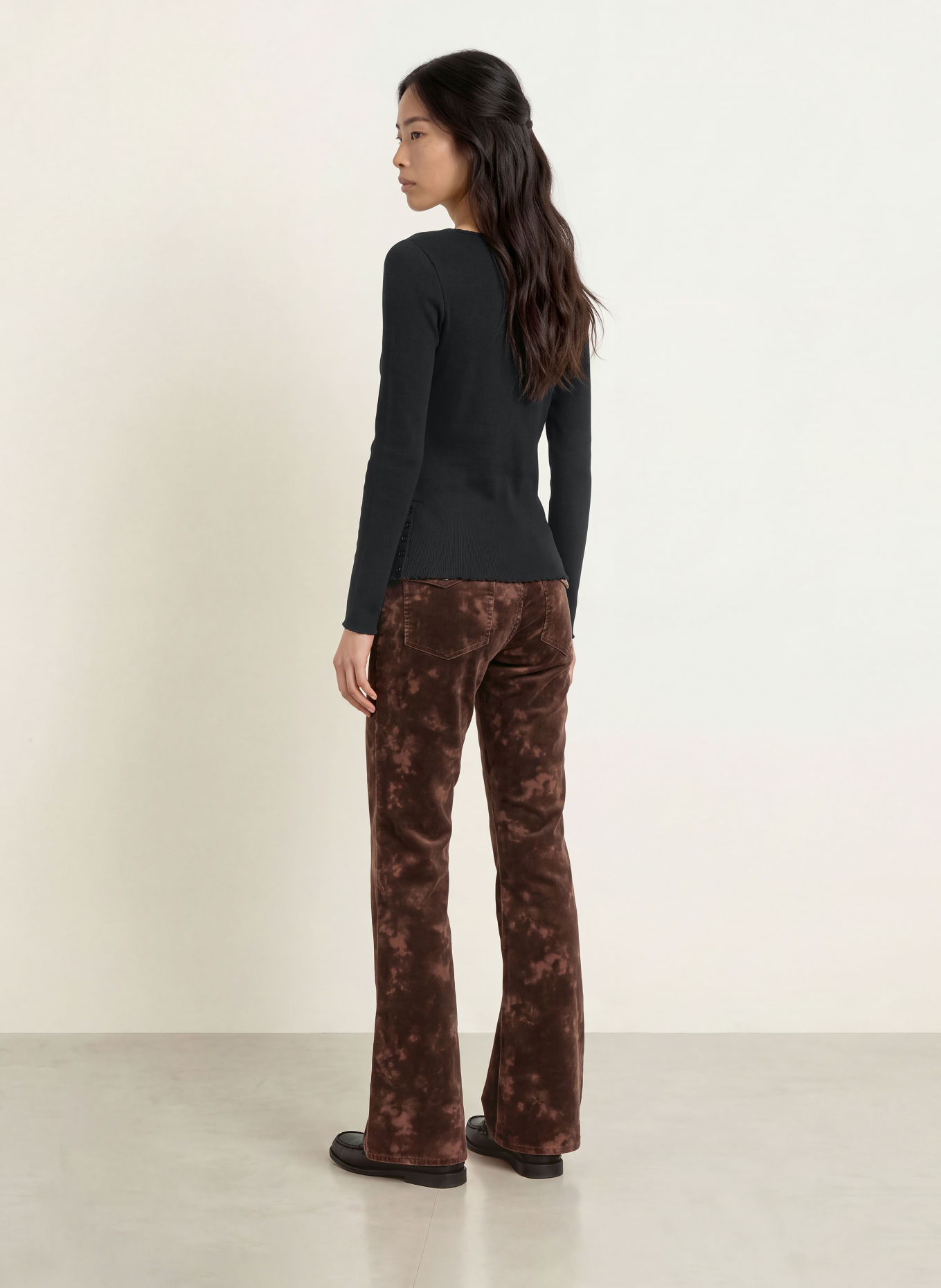 TOMMY JEANS Long-sleeve shirt: BLACK