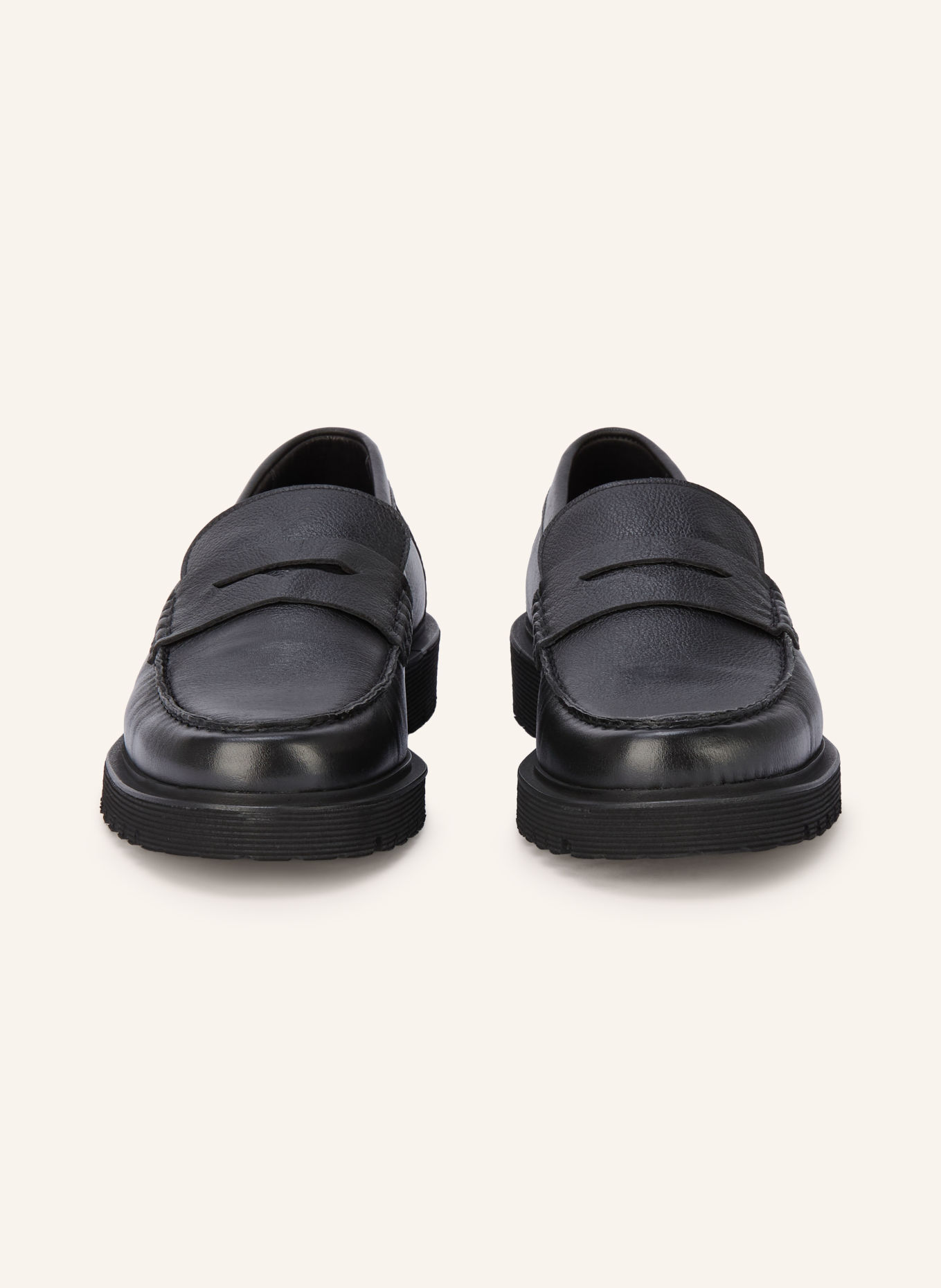 PAUL Penny loafers: CZARNY