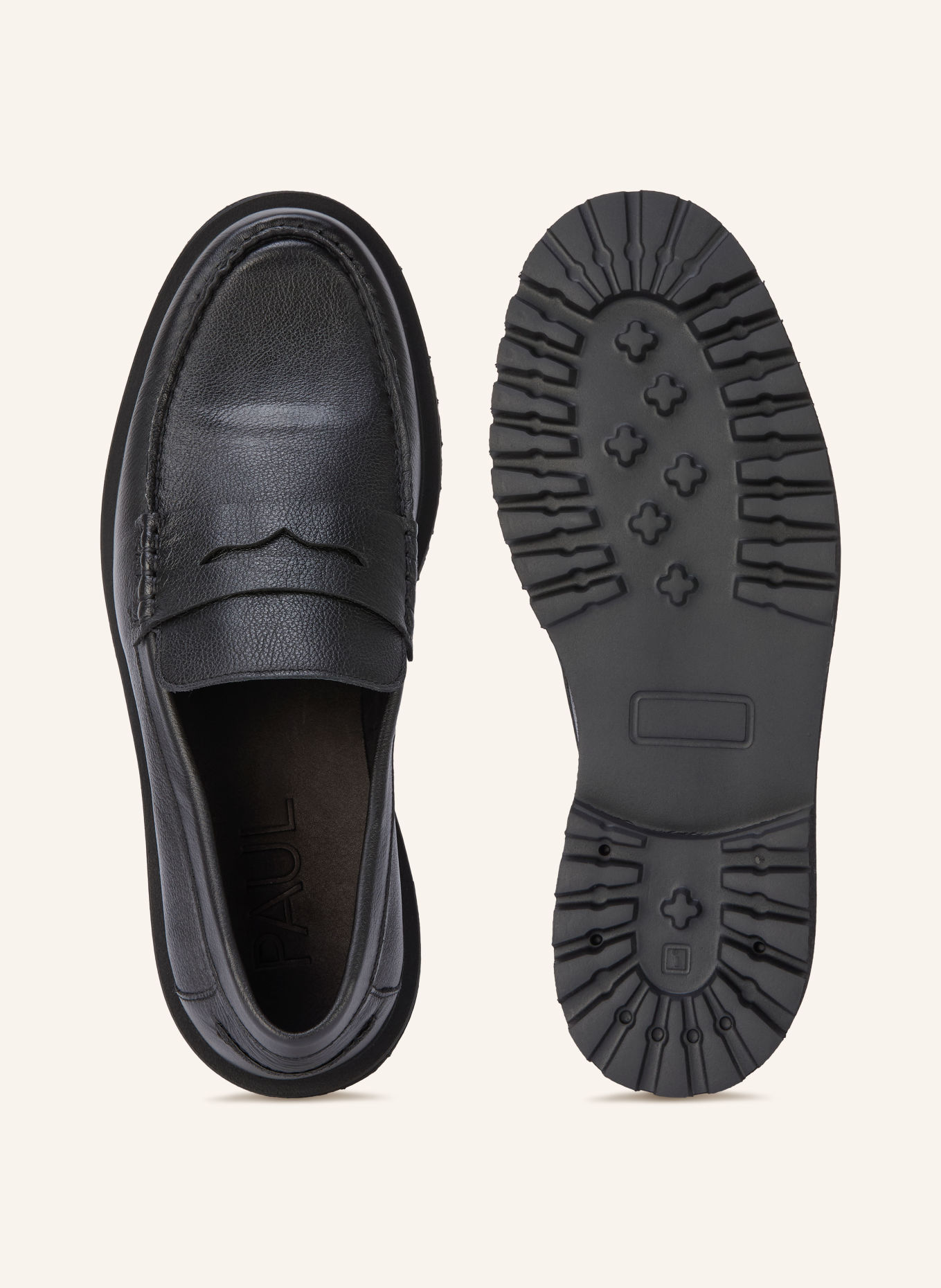 PAUL Penny loafers: CZARNY