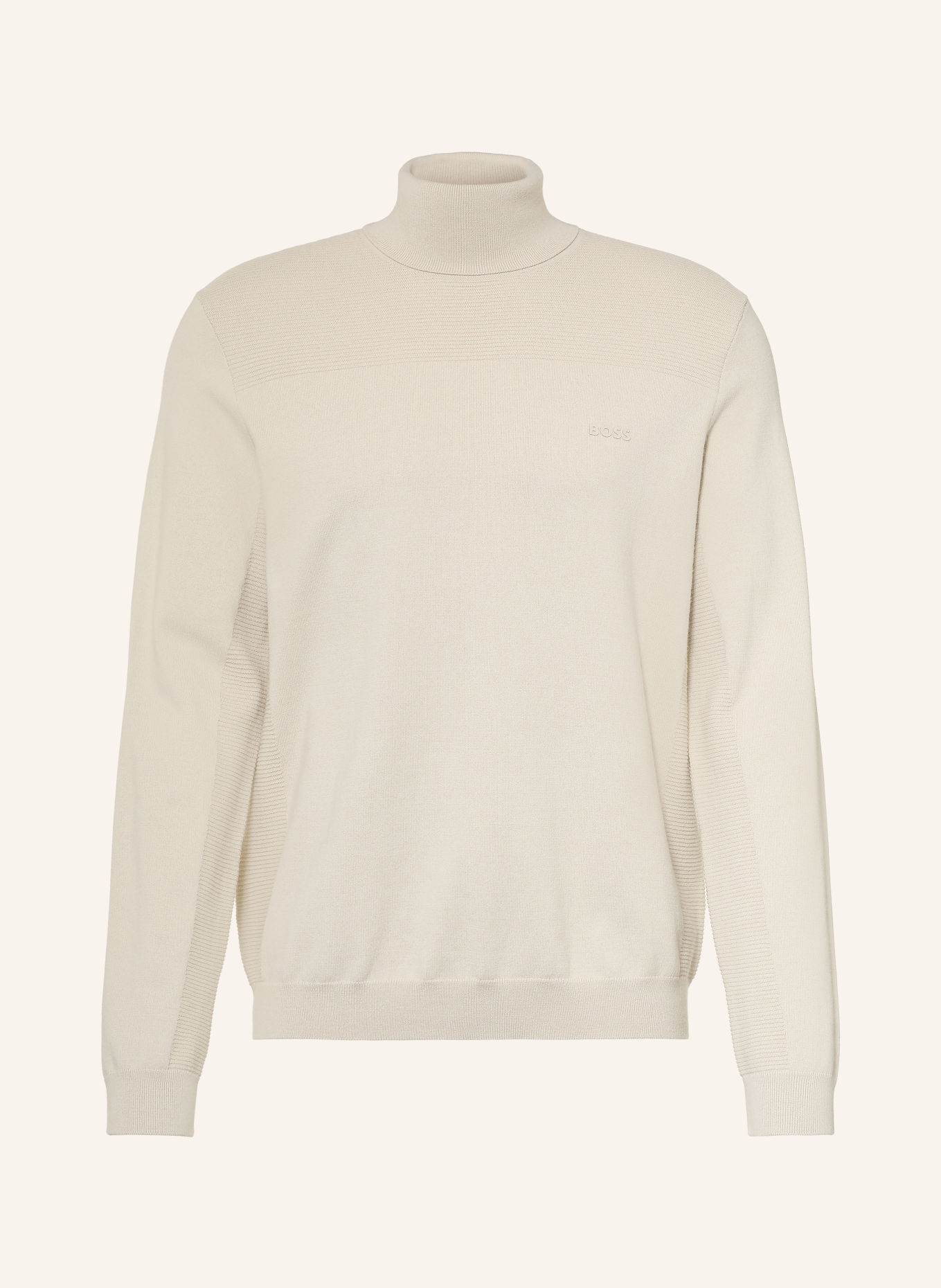 BOSS MOMENTUM-X Turtleneck sweater: BEIGE
