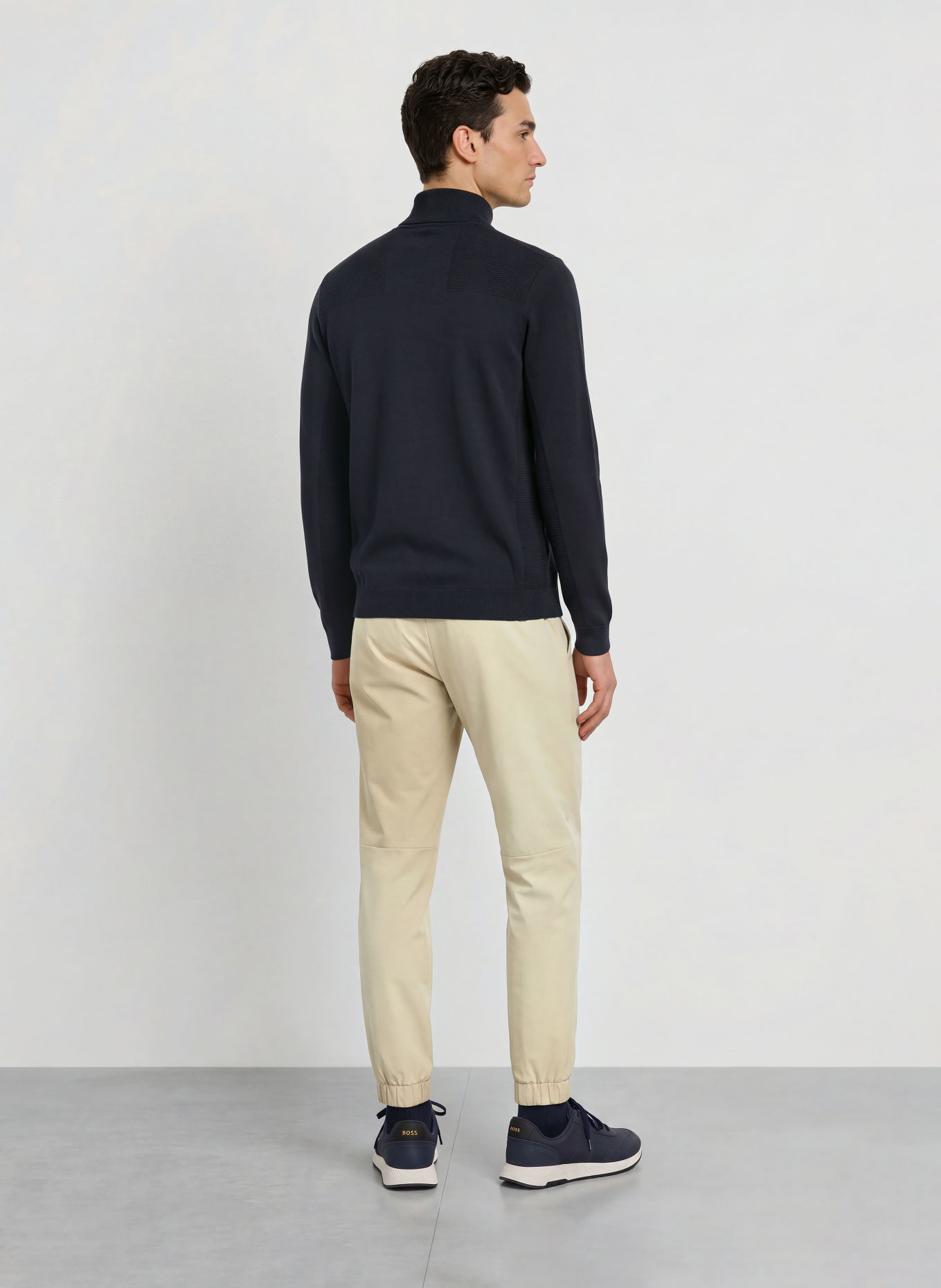 BOSS MOMENTUM-X Turtleneck sweater: DARK BLUE