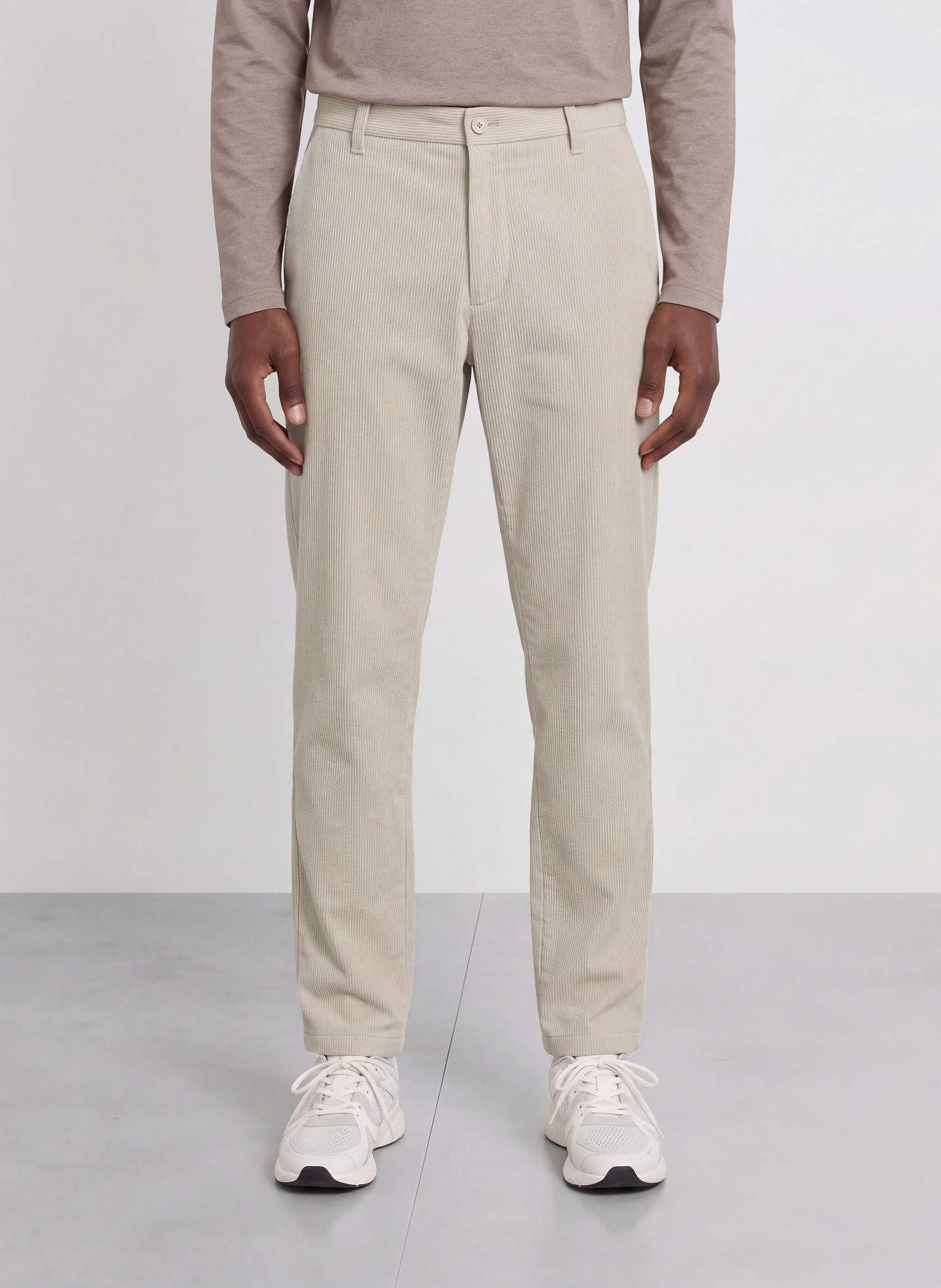 BOSS Cordchino COMMUTER Tapered Fit: BEIGE