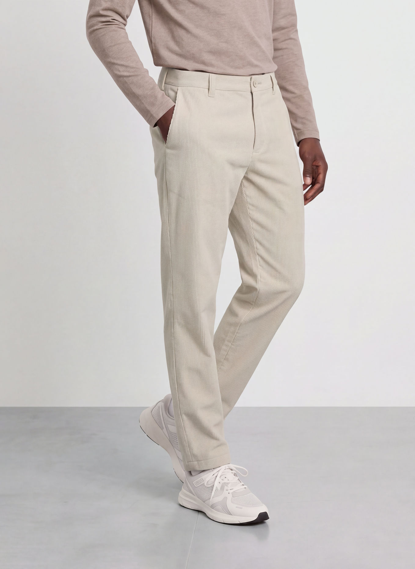 BOSS Cordchino COMMUTER Tapered Fit: BEIGE