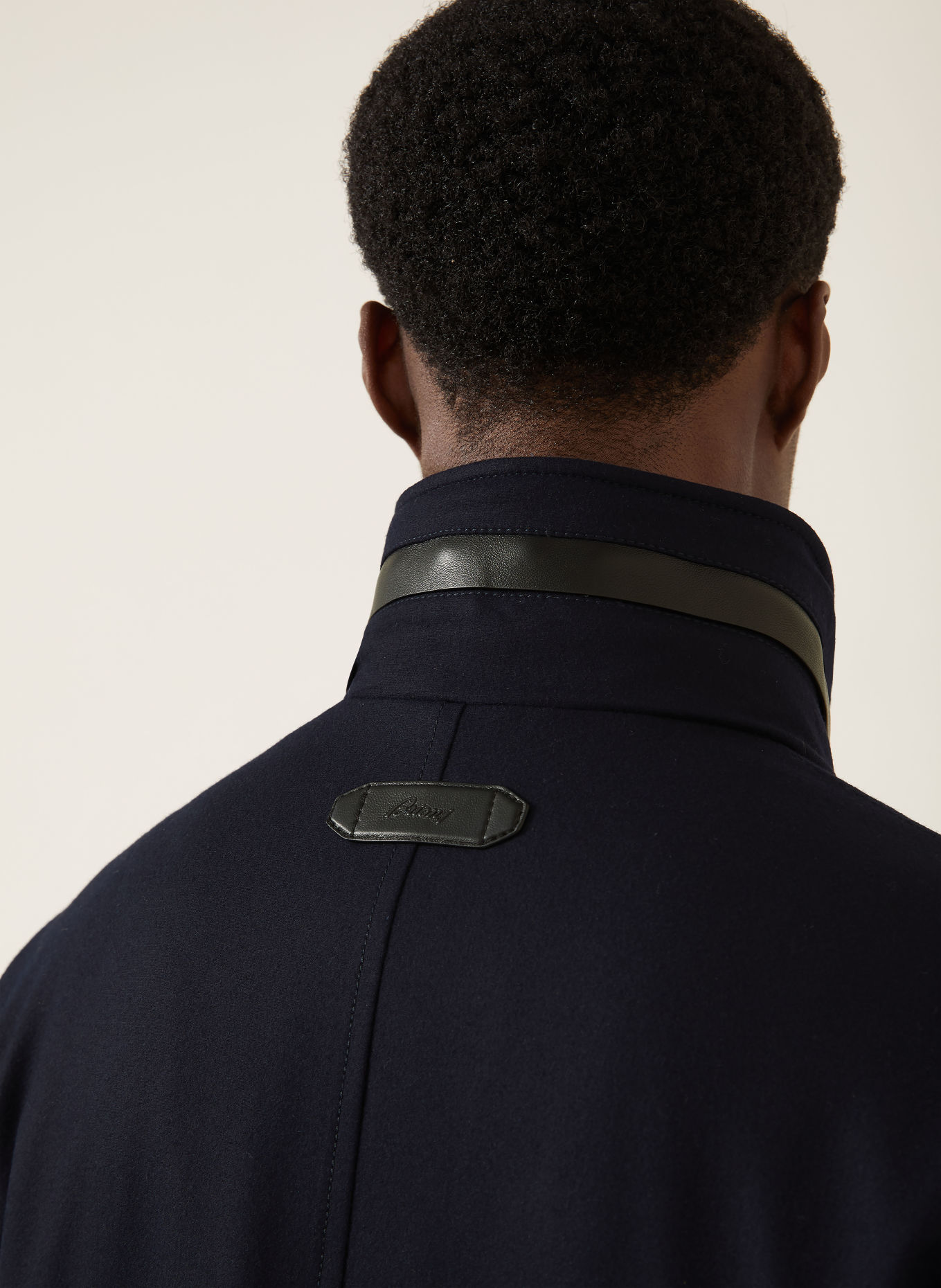 Brioni Field jacket with kasjmier: DONKERBLAUW