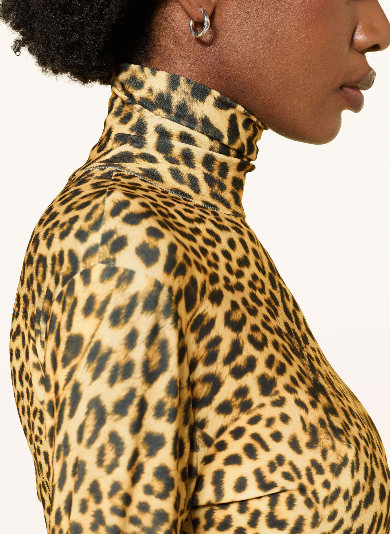 NORMA KAMALI Longsleeve: CAMEL / ZWART