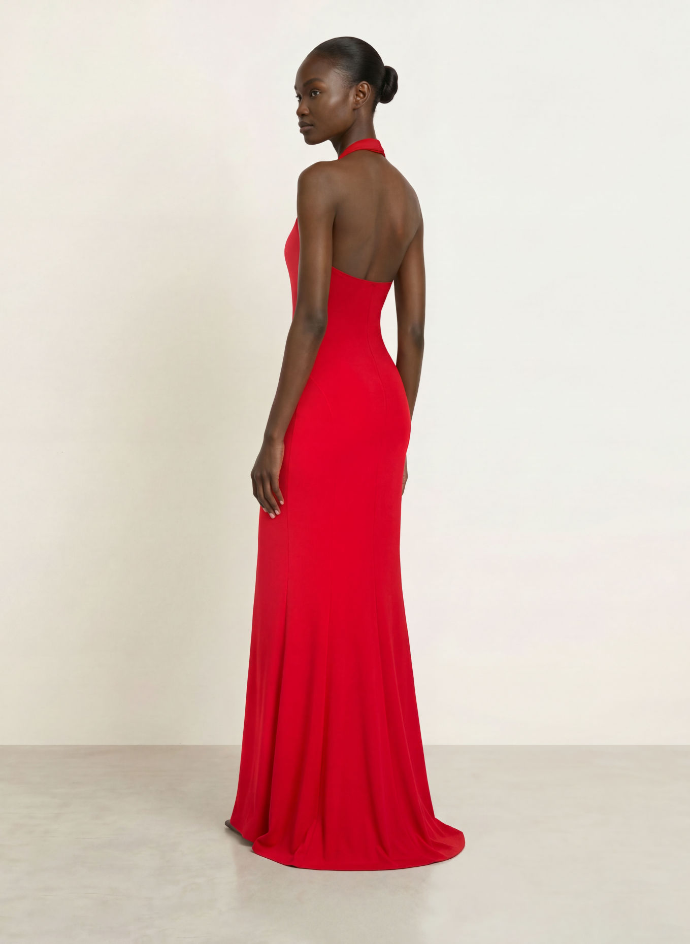 NORMA KAMALI Jerseykleid: ROT