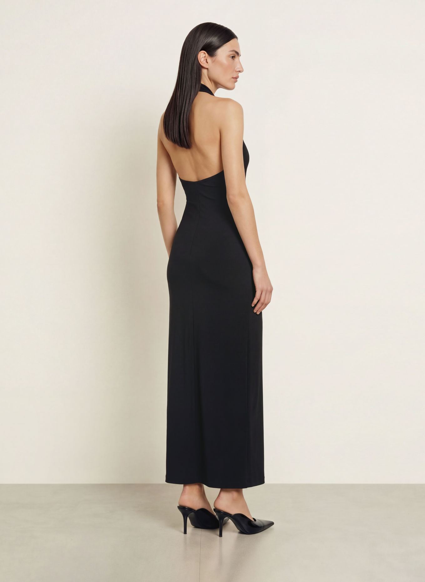 NORMA KAMALI Jersey dress: BLACK