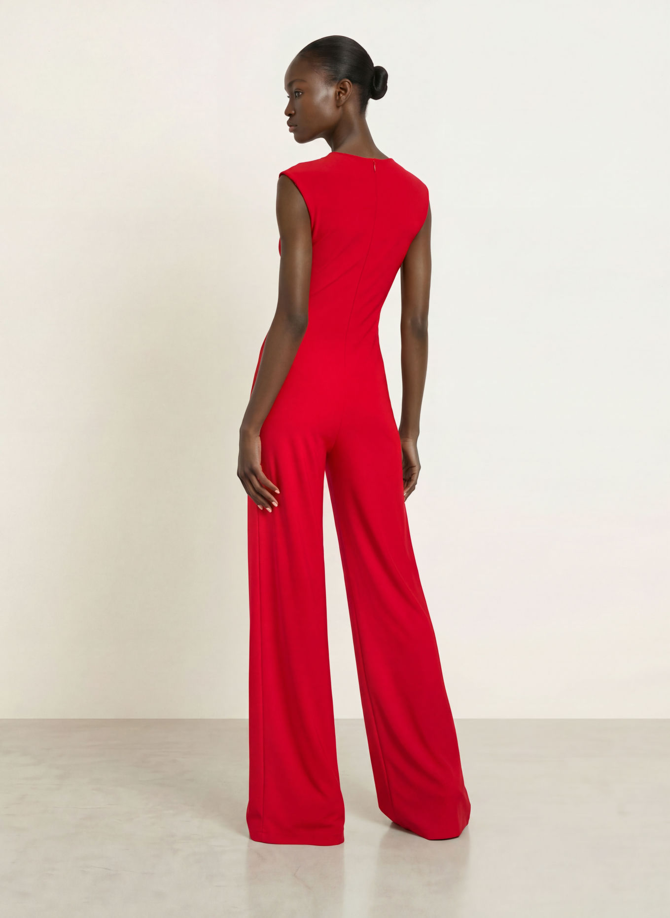 NORMA KAMALI Jumpsuit i jersey: RÖD