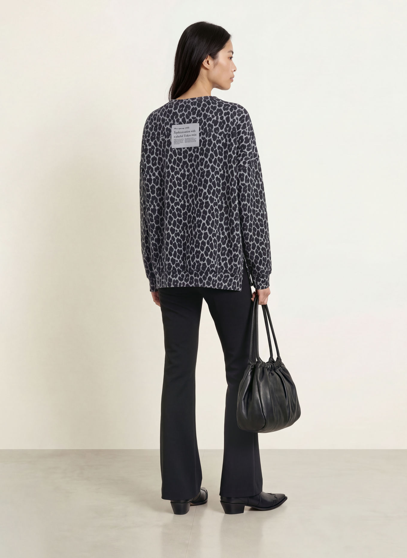 Smith & Soul Oversized-Sweatshirt: GRIJS / ZWART