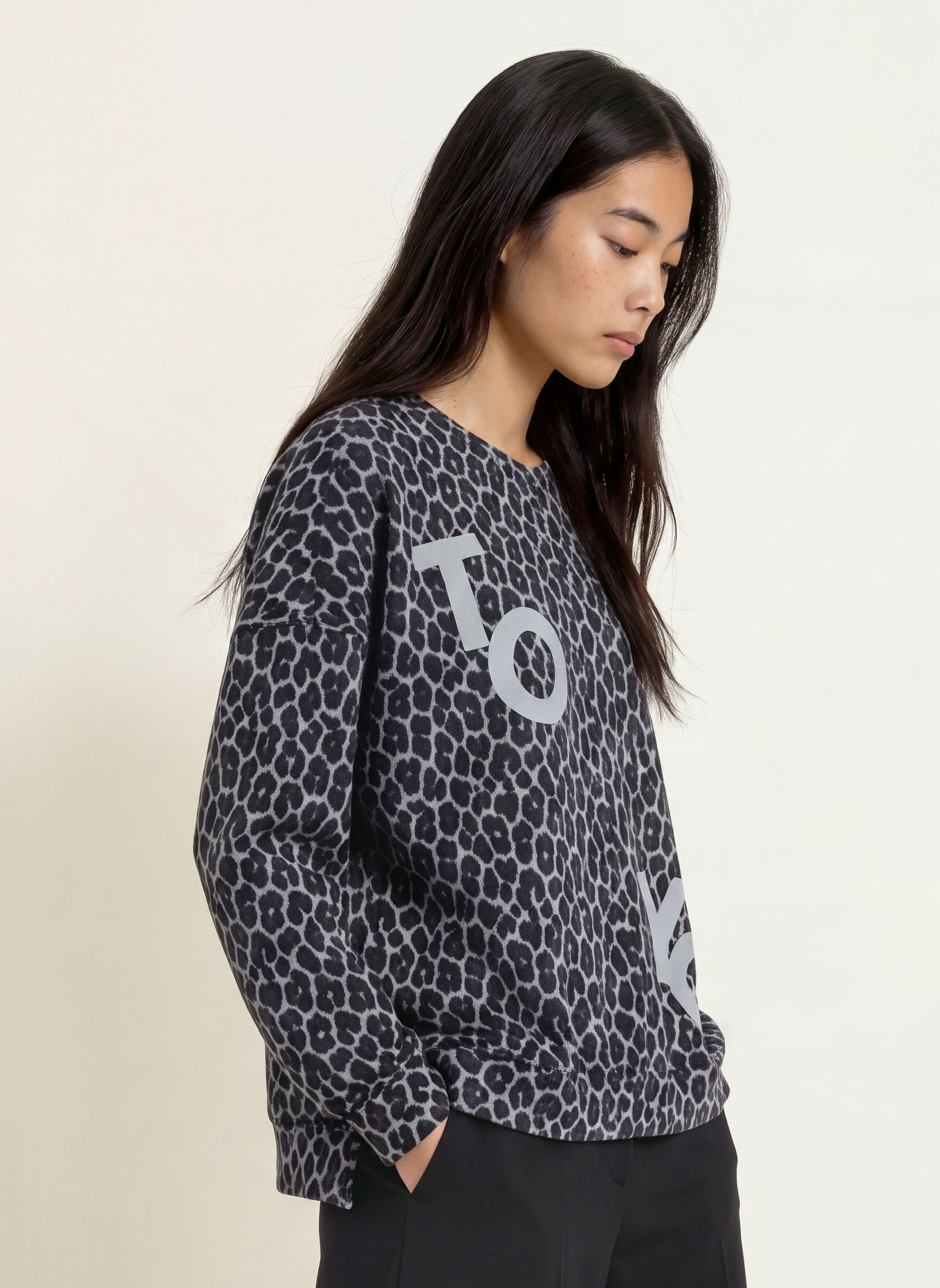Smith & Soul Oversized-Sweatshirt: GRIJS / ZWART