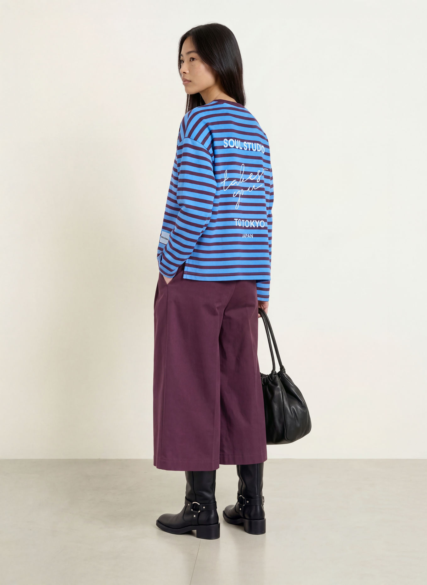 Smith & Soul Sweatshirt: BLAUW / DONKERROOD