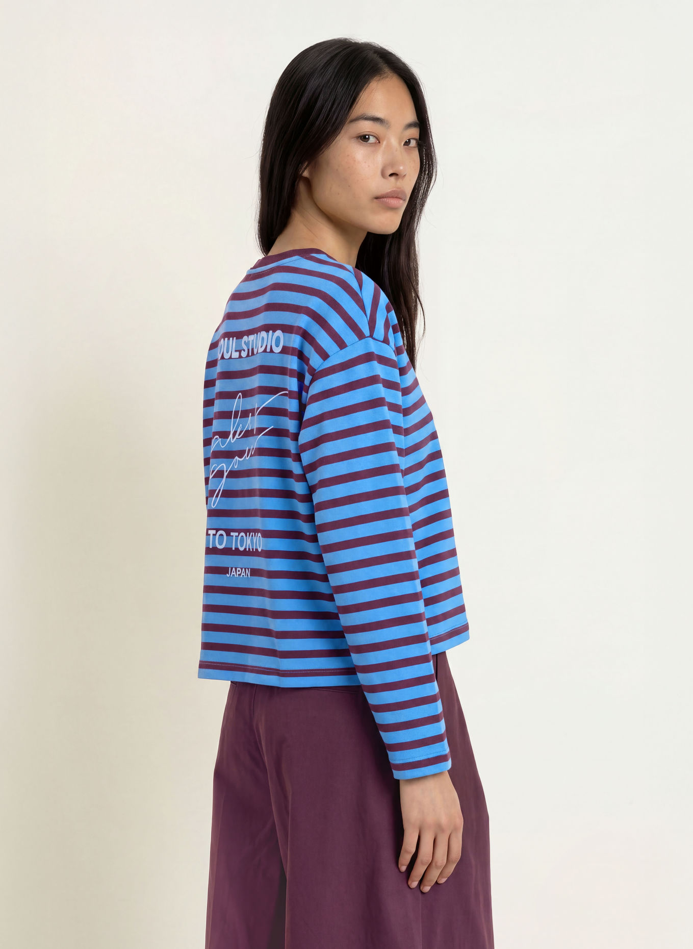 Smith & Soul Sweatshirt: BLAUW / DONKERROOD