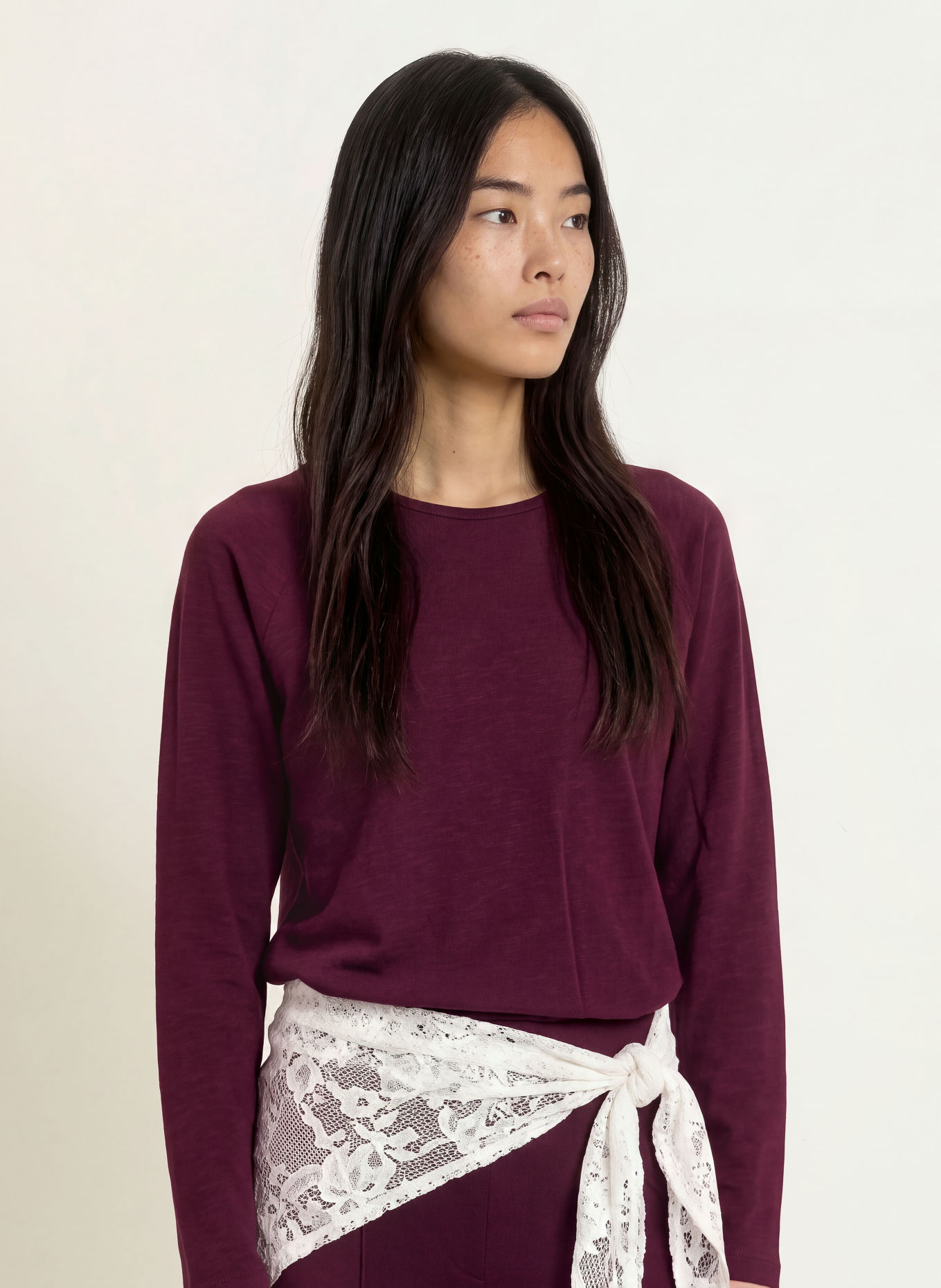 Smith & Soul Longsleeve: DONKERROOD