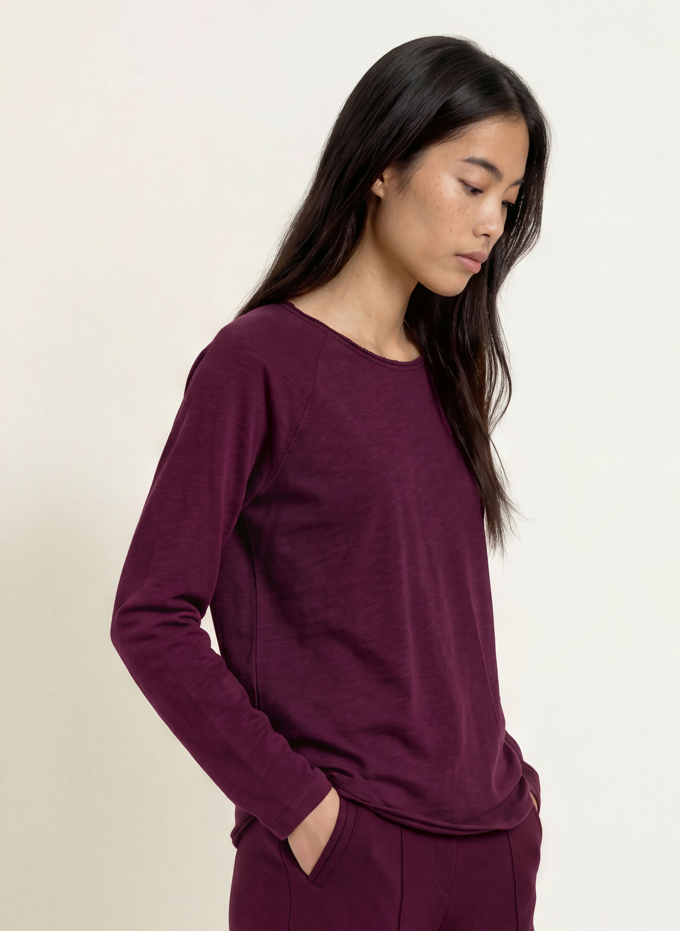 Smith & Soul Longsleeve: DONKERROOD