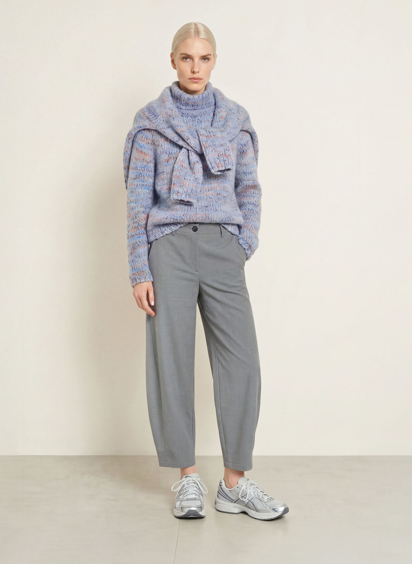 Smith & Soul Turtleneck sweater: LIGHT BLUE / PURPLE / ORANGE