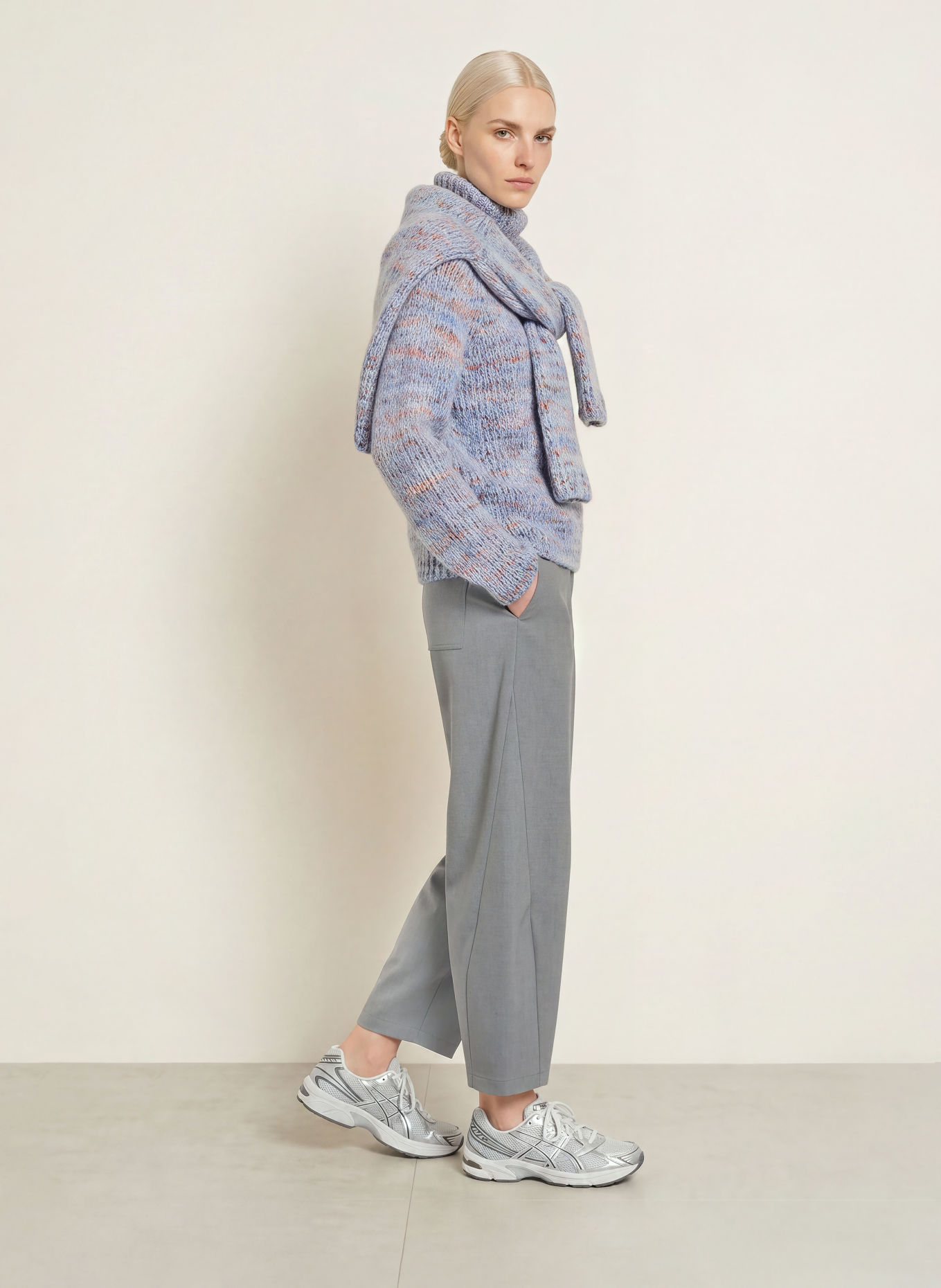 Smith & Soul Turtleneck sweater: LIGHT BLUE / PURPLE / ORANGE