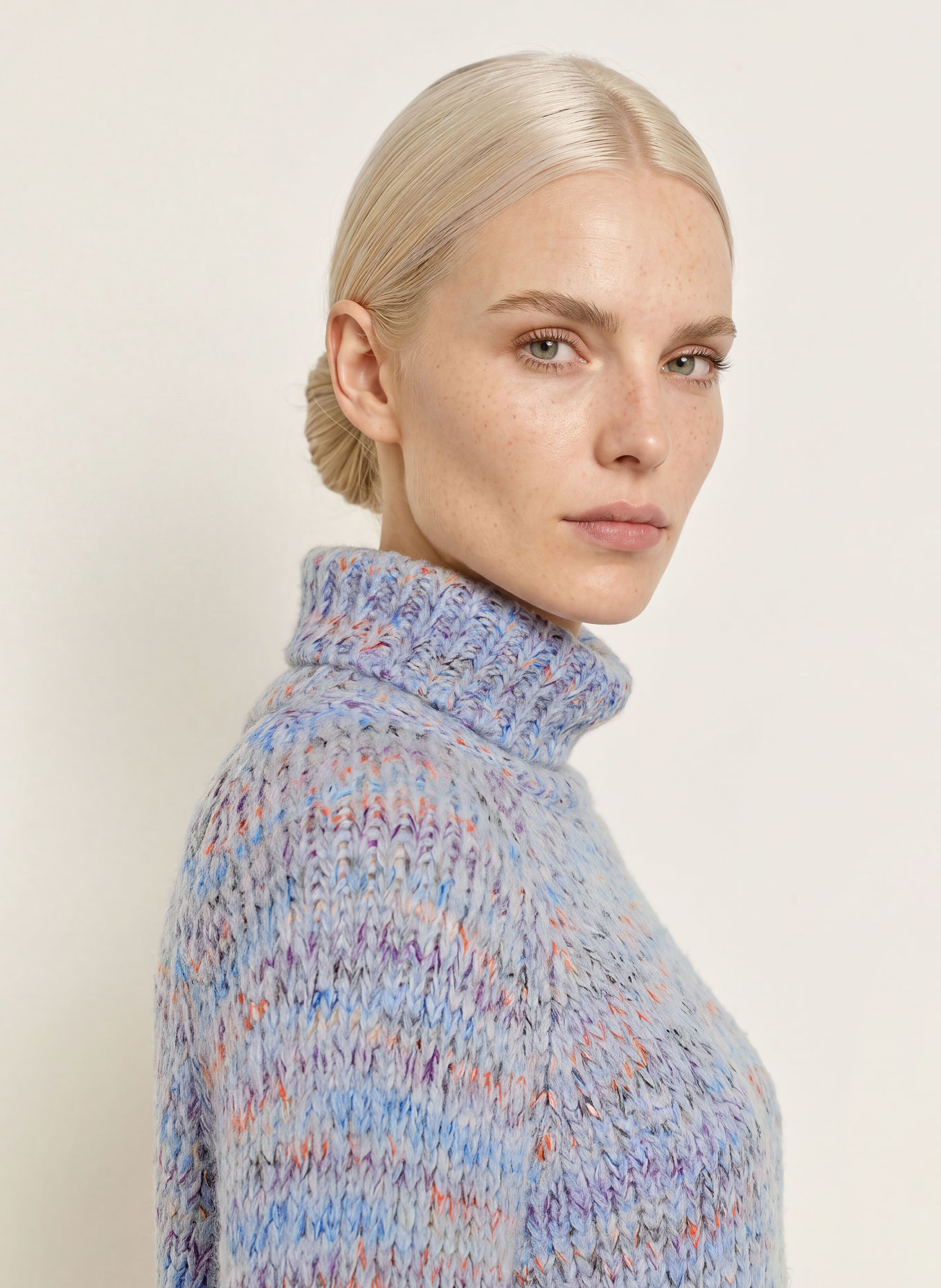 Smith & Soul Turtleneck sweater: LIGHT BLUE / PURPLE / ORANGE