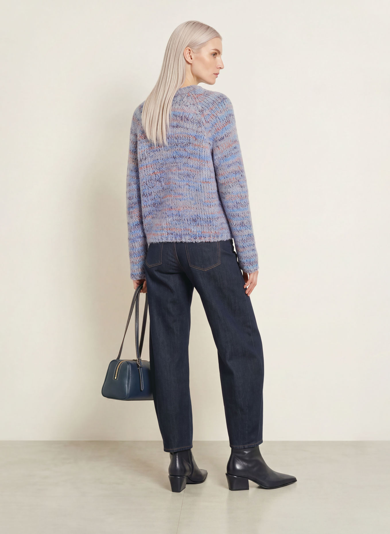 Smith & Soul Sweater: LIGHT BLUE / PURPLE / DARK ORANGE