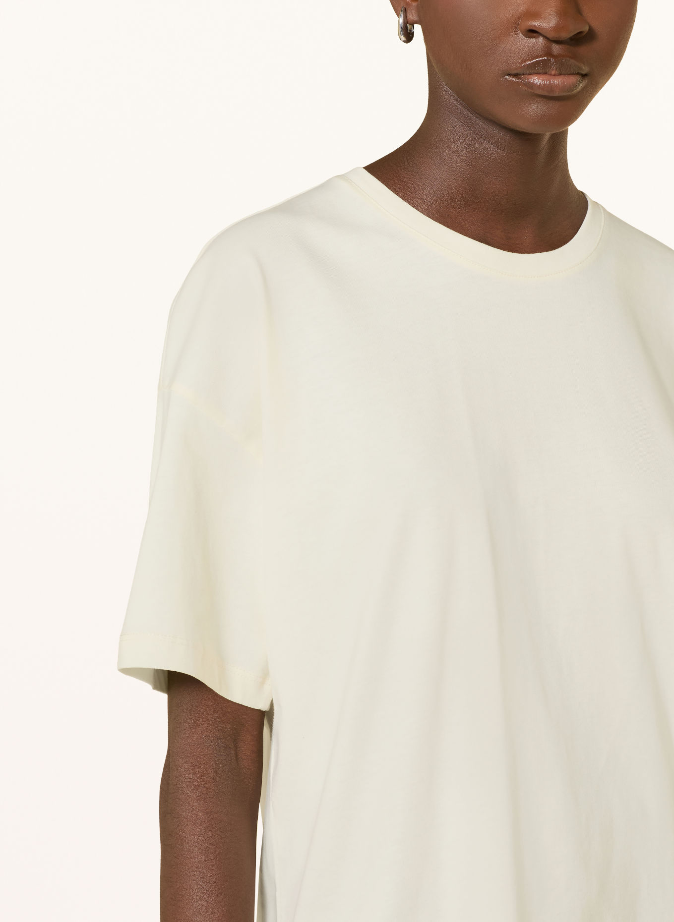 COMMA T-shirt with lace: WHITE