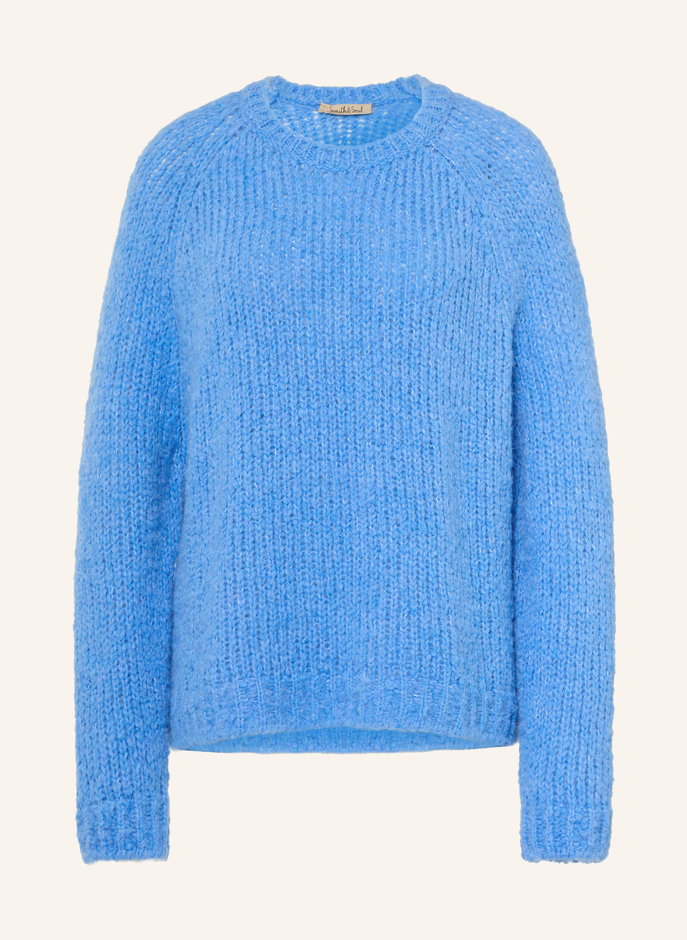 Smith & Soul Trui van alpaca: LICHTBLAUW