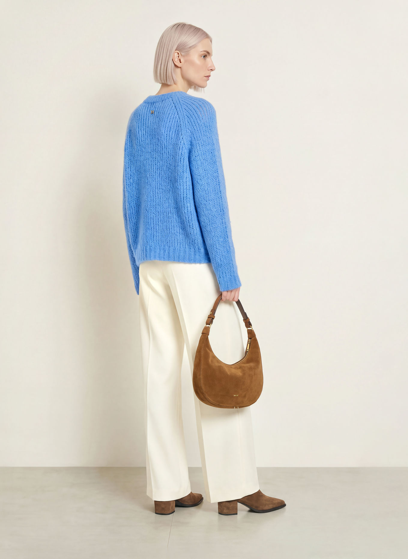 Smith & Soul Trui van alpaca: LICHTBLAUW