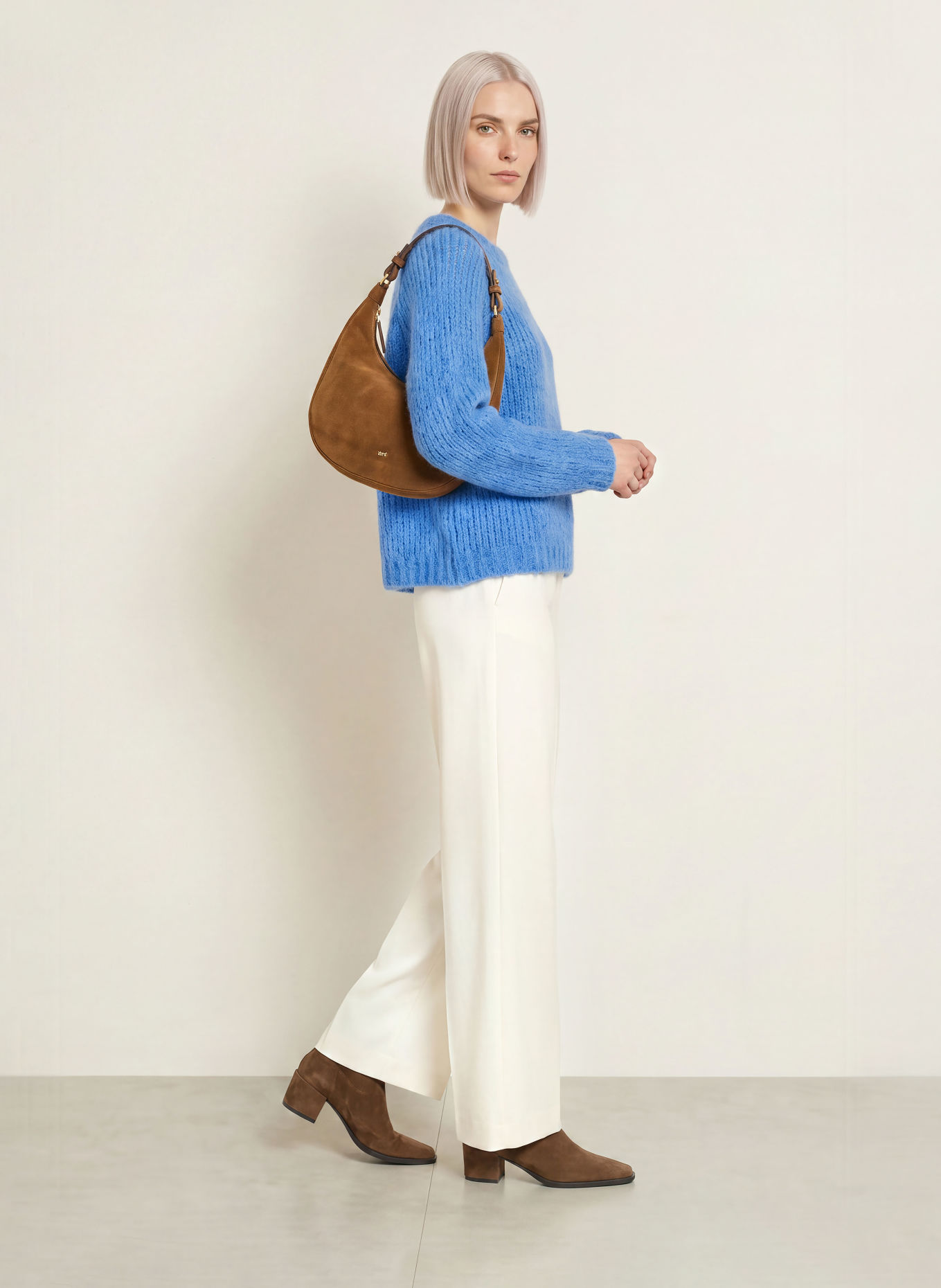 Smith & Soul Trui van alpaca: LICHTBLAUW
