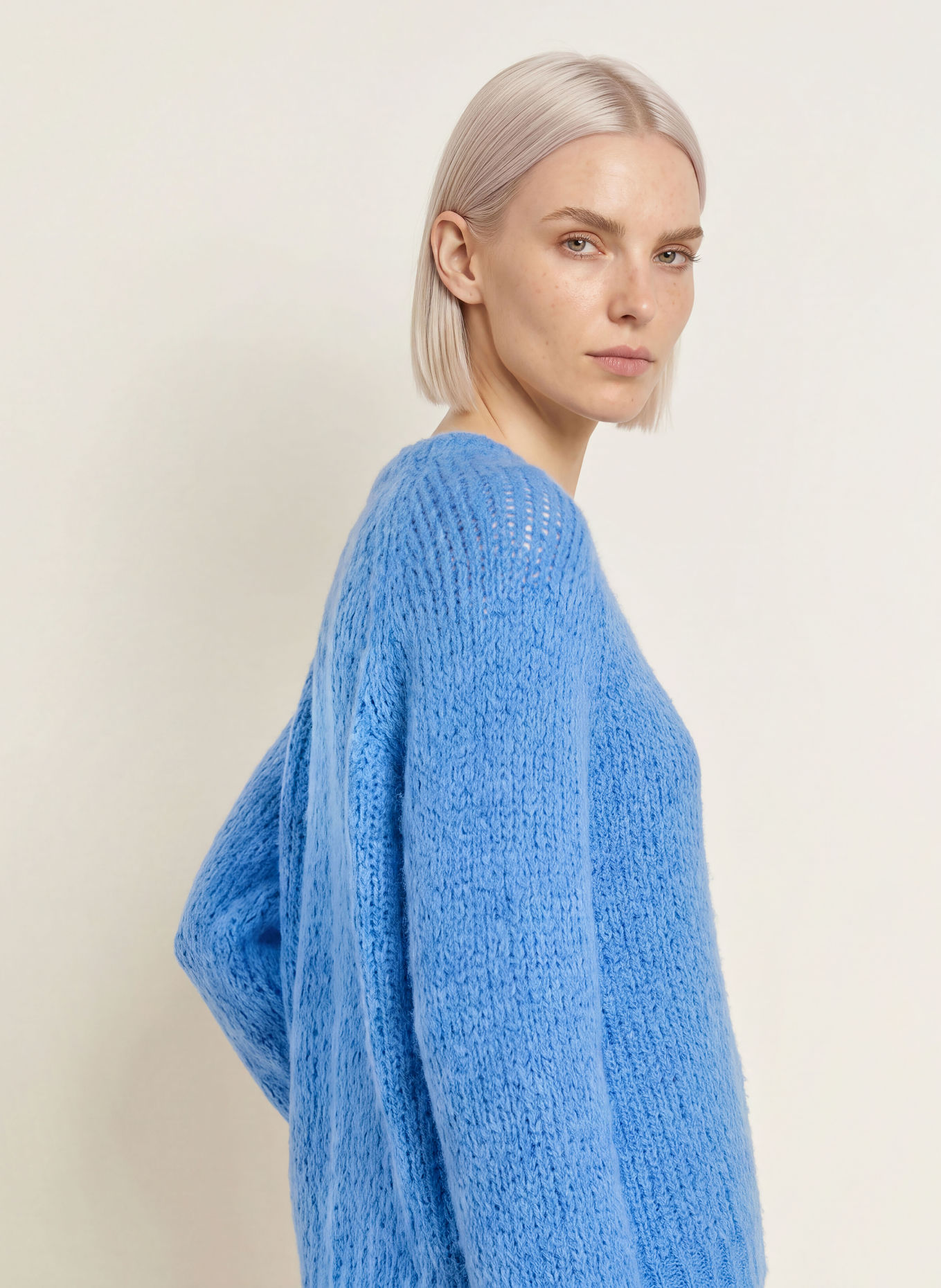 Smith & Soul Trui van alpaca: LICHTBLAUW