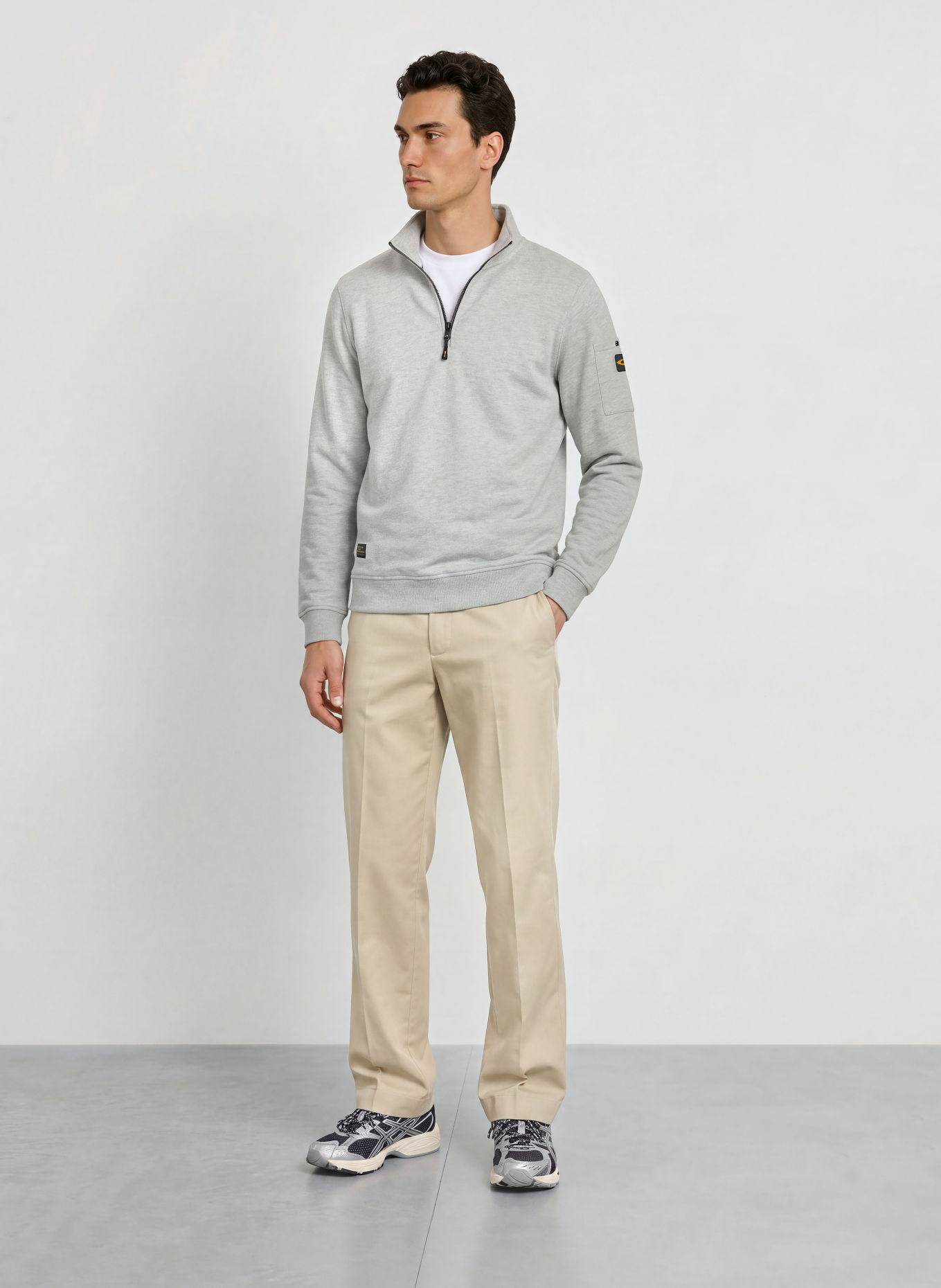 camel active Sweat-Troyer: HELLGRAU