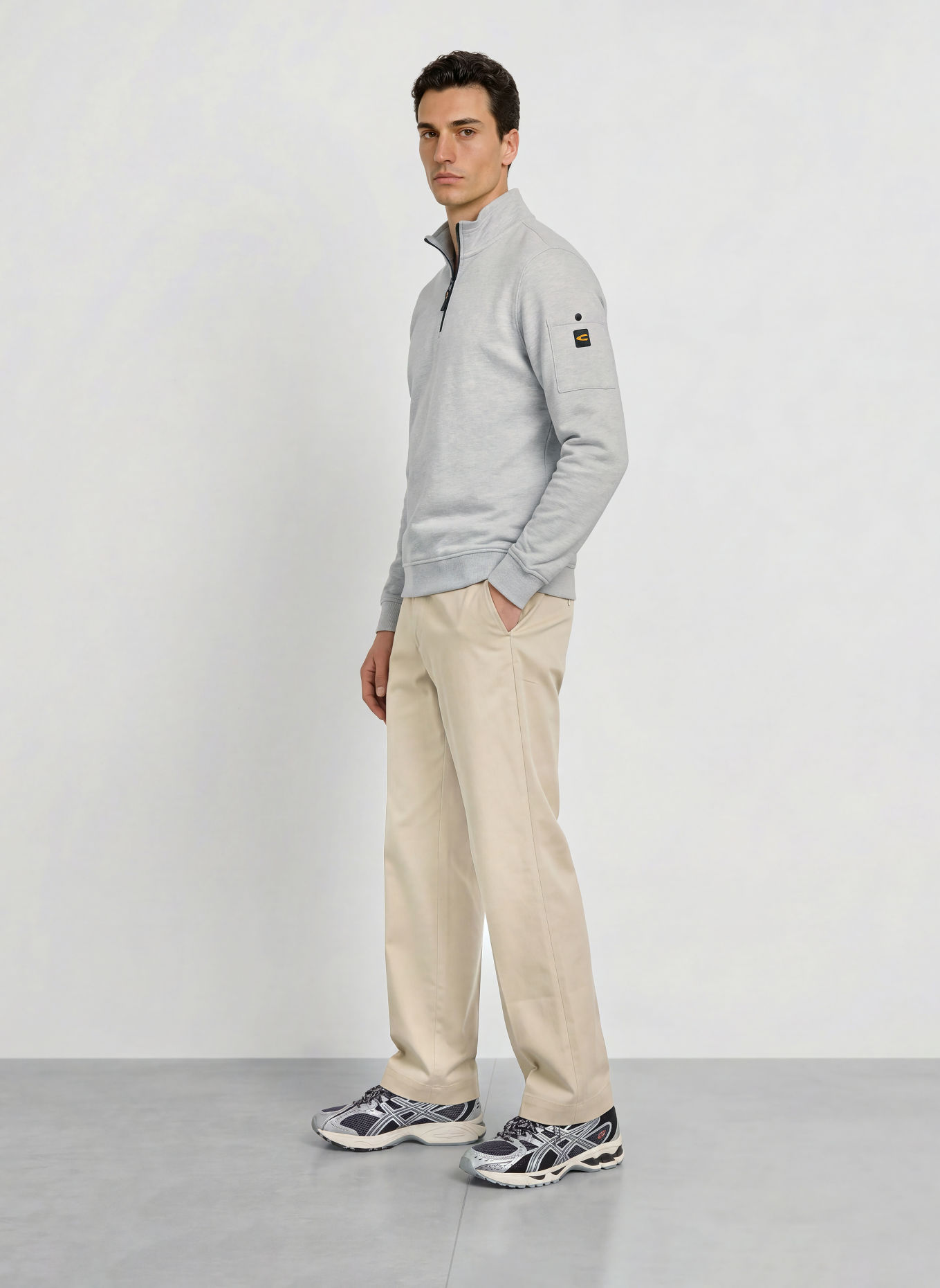 camel active Sweat-Troyer: HELLGRAU