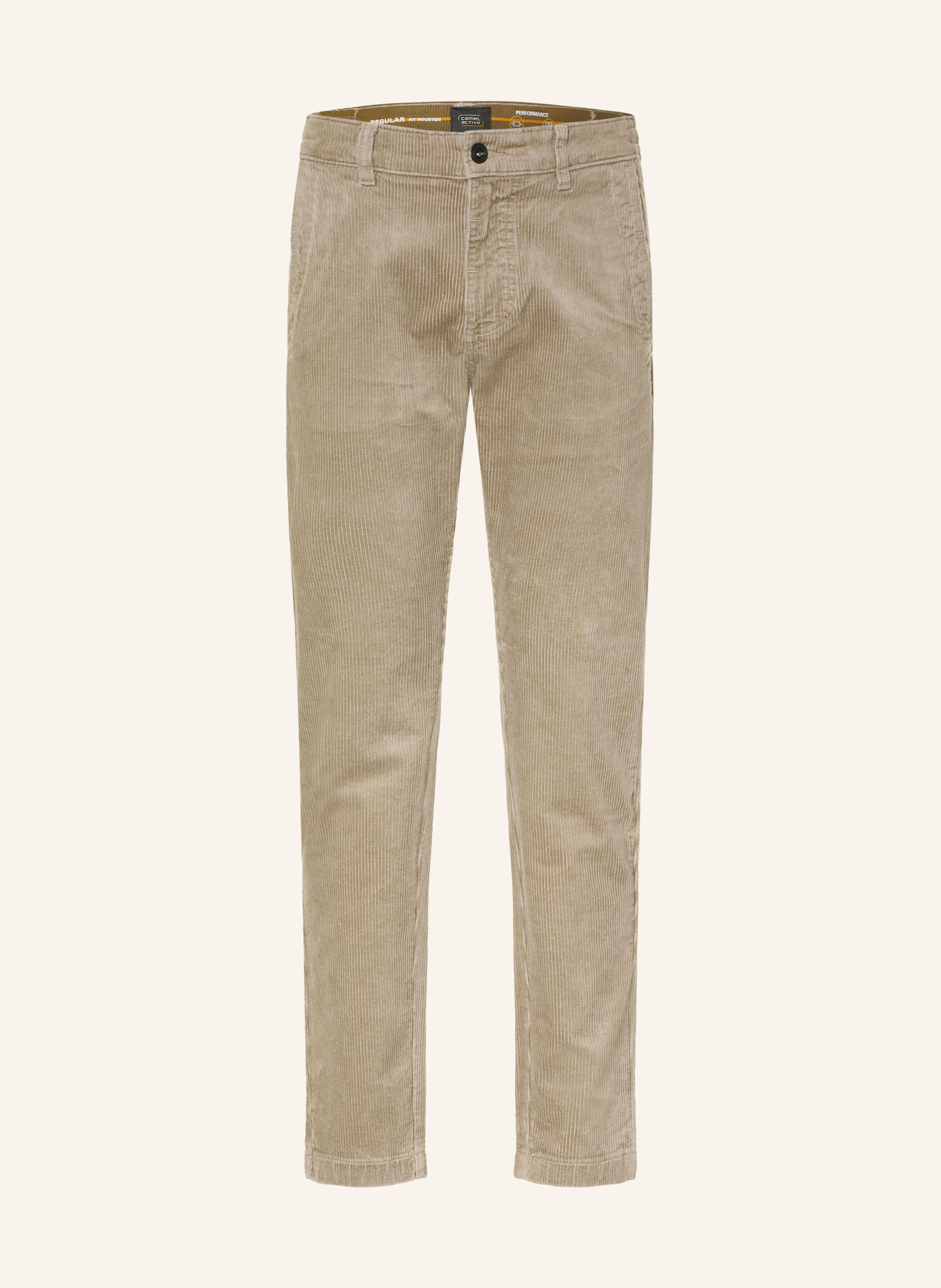 camel active Pantaloni din velur de bumbac, croială regular: BEJ