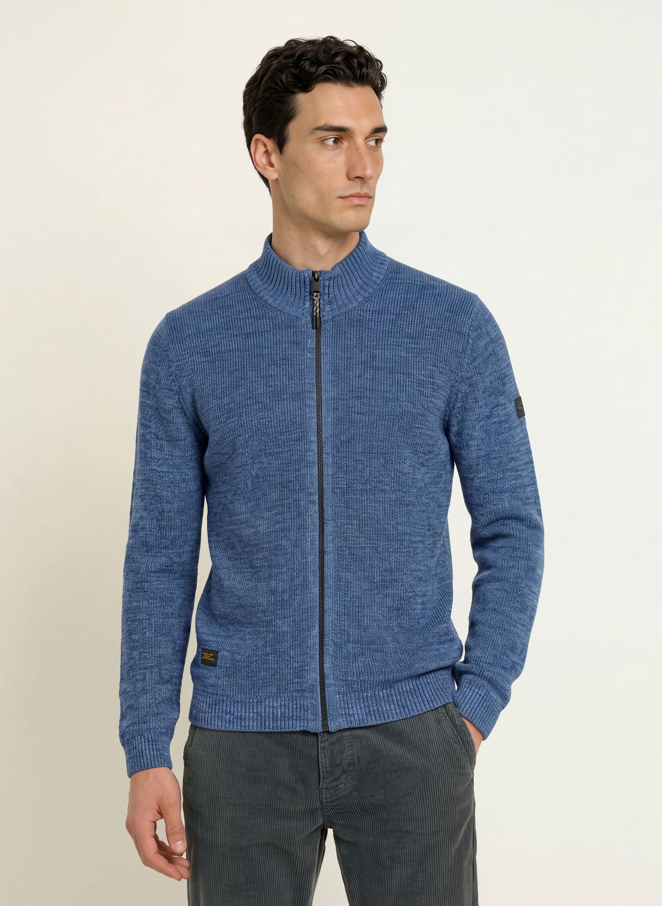camel active Cardigan: ALBASTRU / ALBASTRU DESCHIS