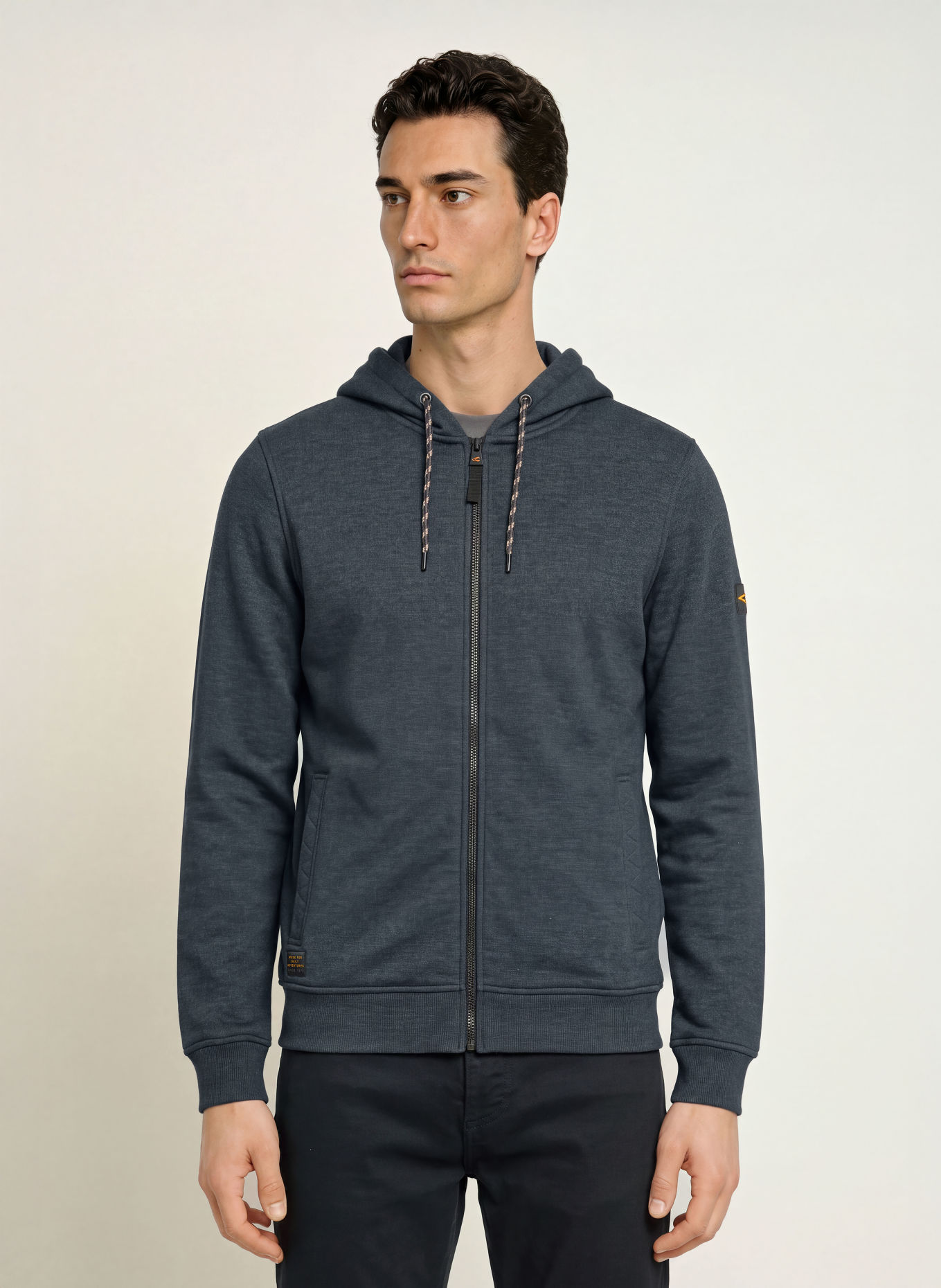 camel active Zip-up sweatshirt: DARK GRAY