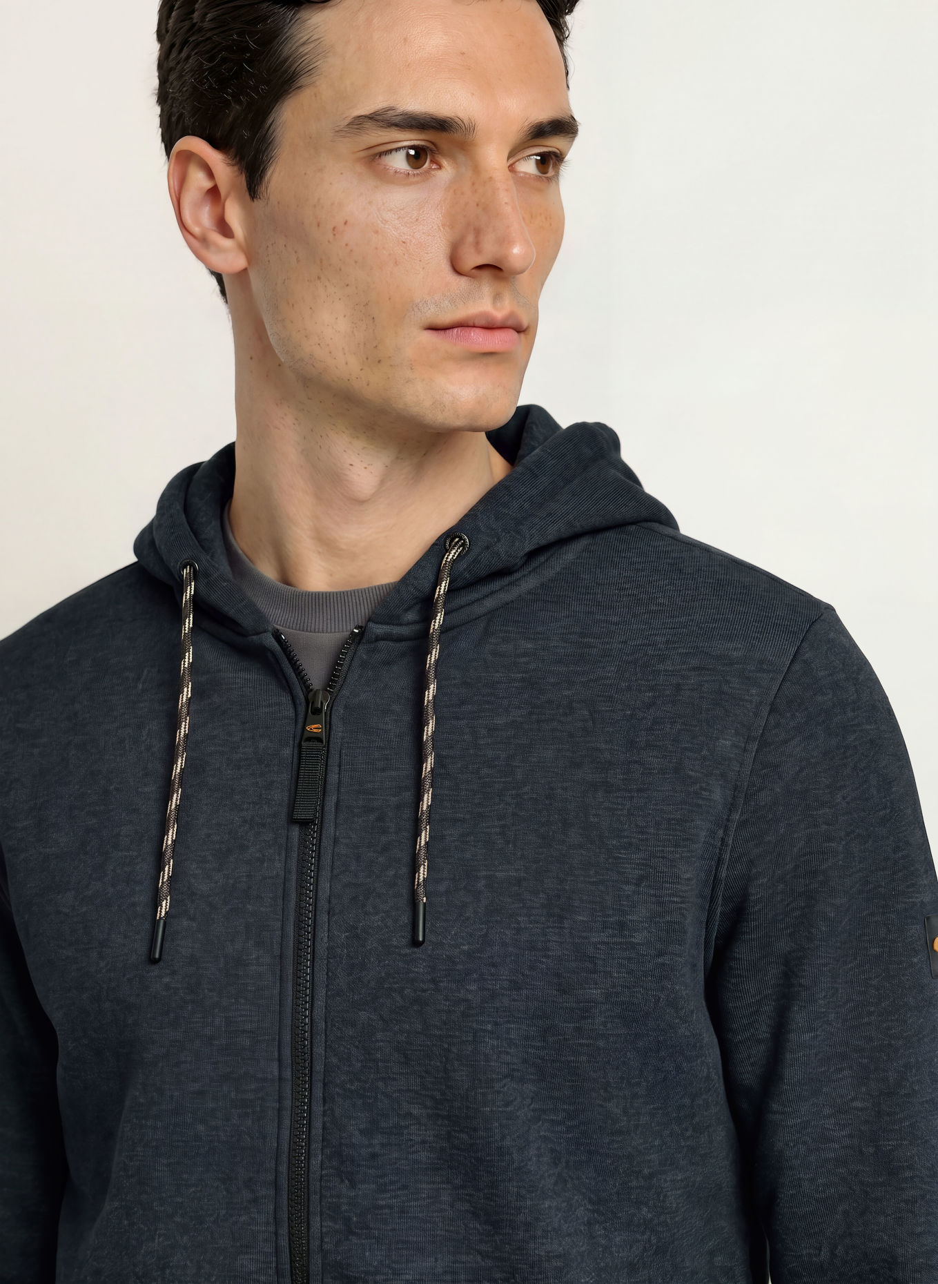 camel active Zip-up sweatshirt: DARK GRAY